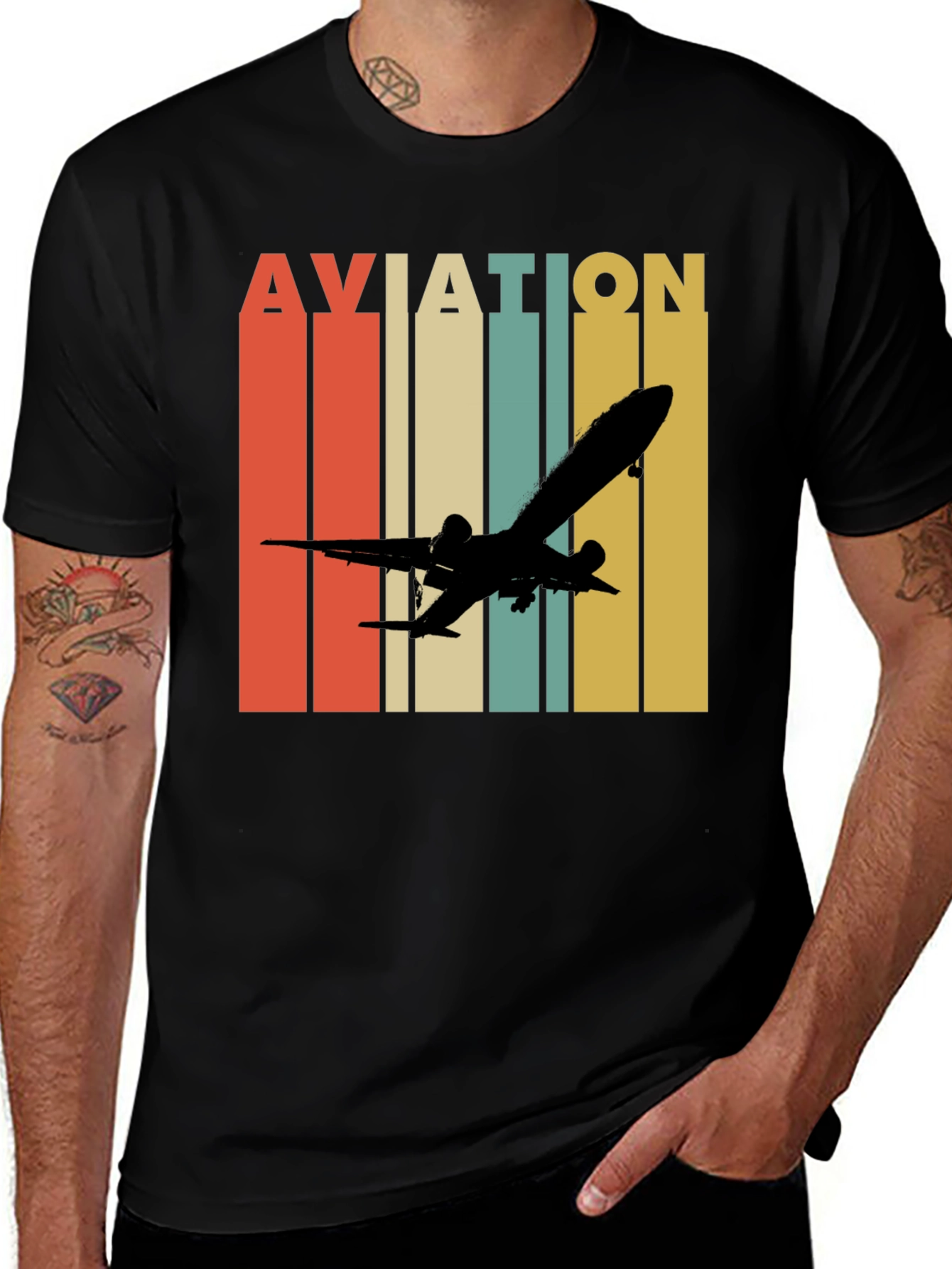 Variant 16 of Vintage Aviation Graphic T-Shirt