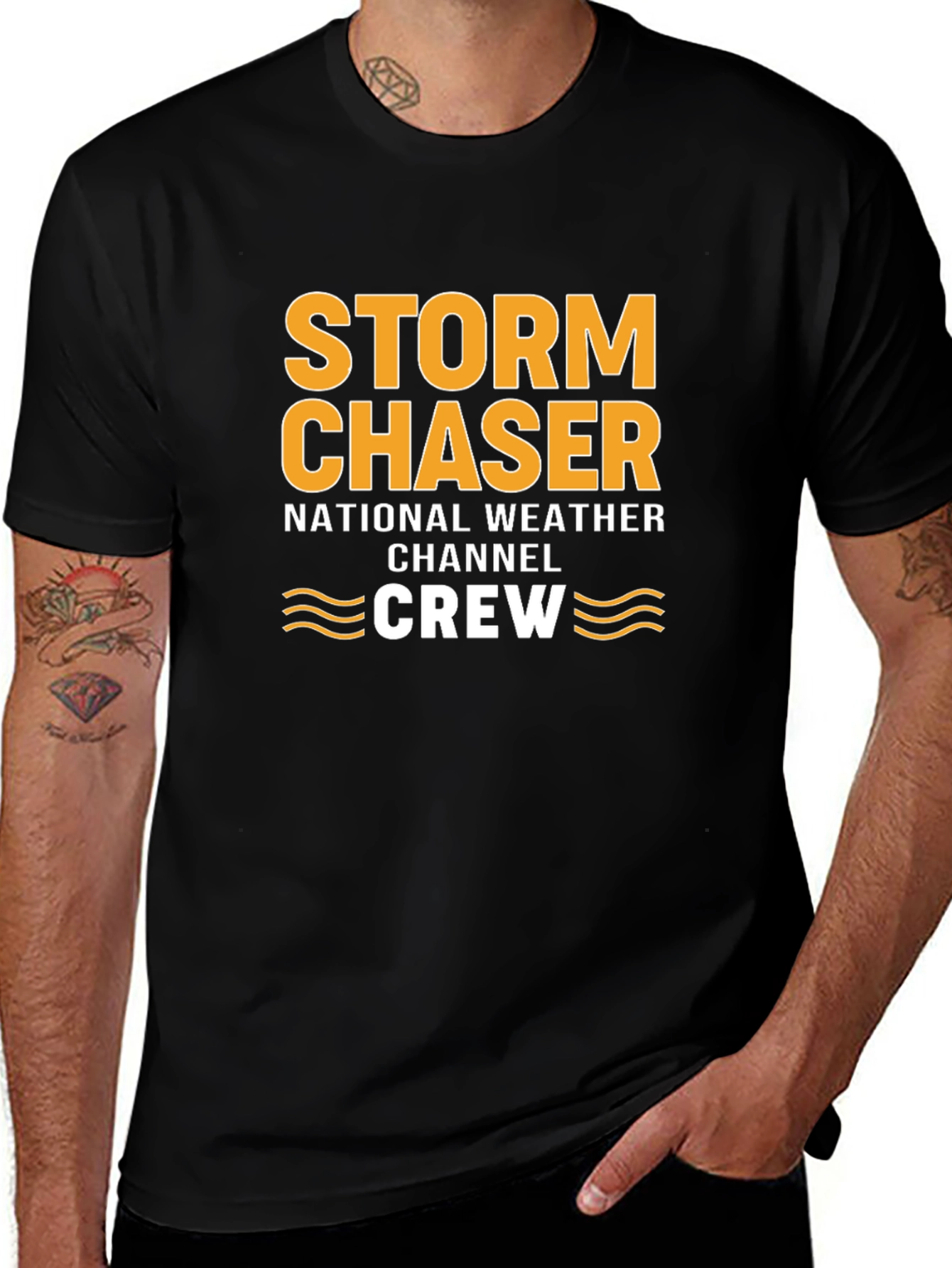 Variant 26 of Storm Chaser Crew T-Shirt Weather Channel Fan Tee