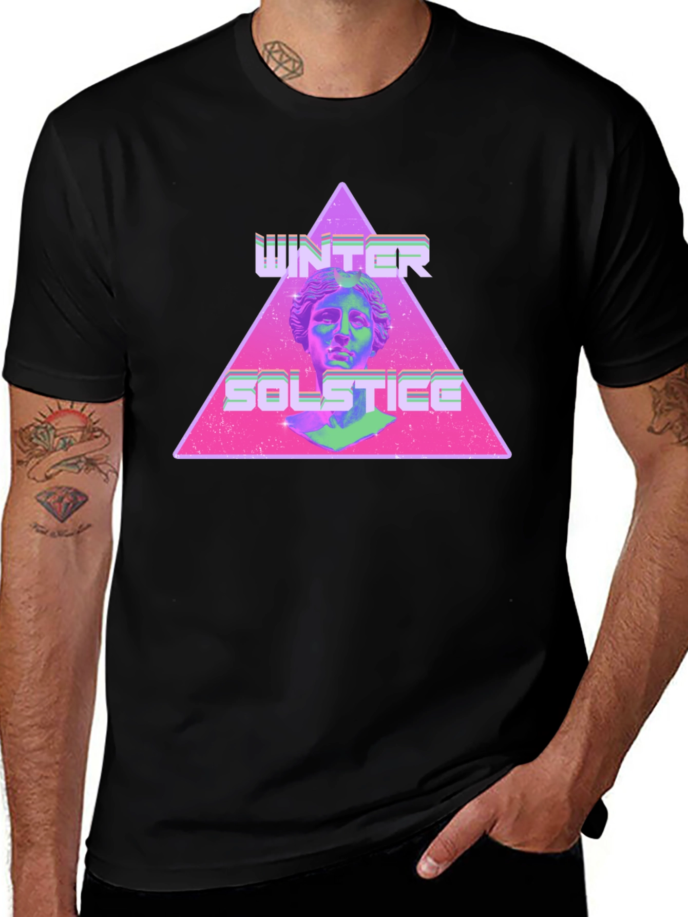 Variant 13 of Winter Solstice Graphic Tee - Retro Style