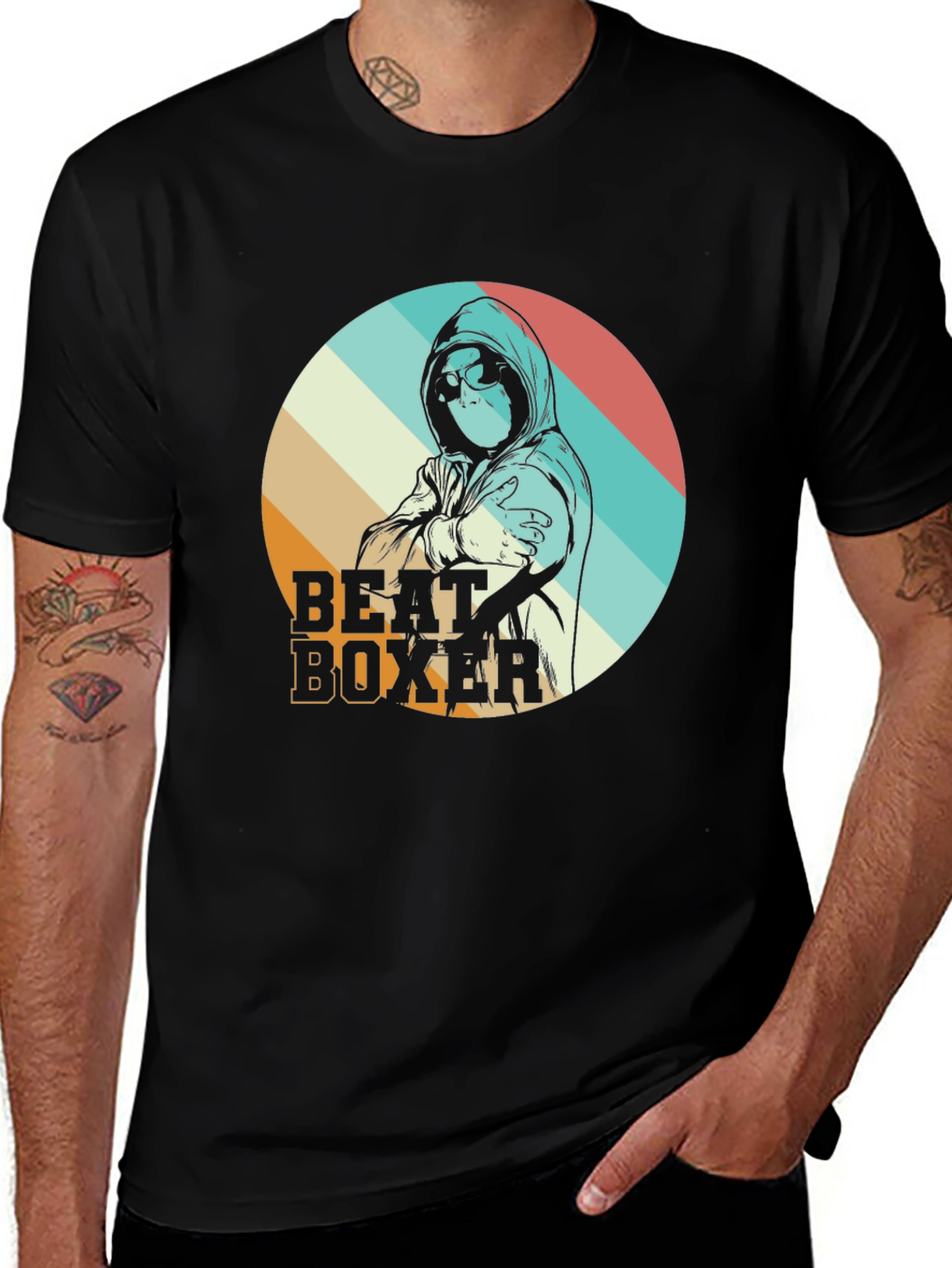 Variant 20 of Beat Boxer Graphic Tee - Vintage Style