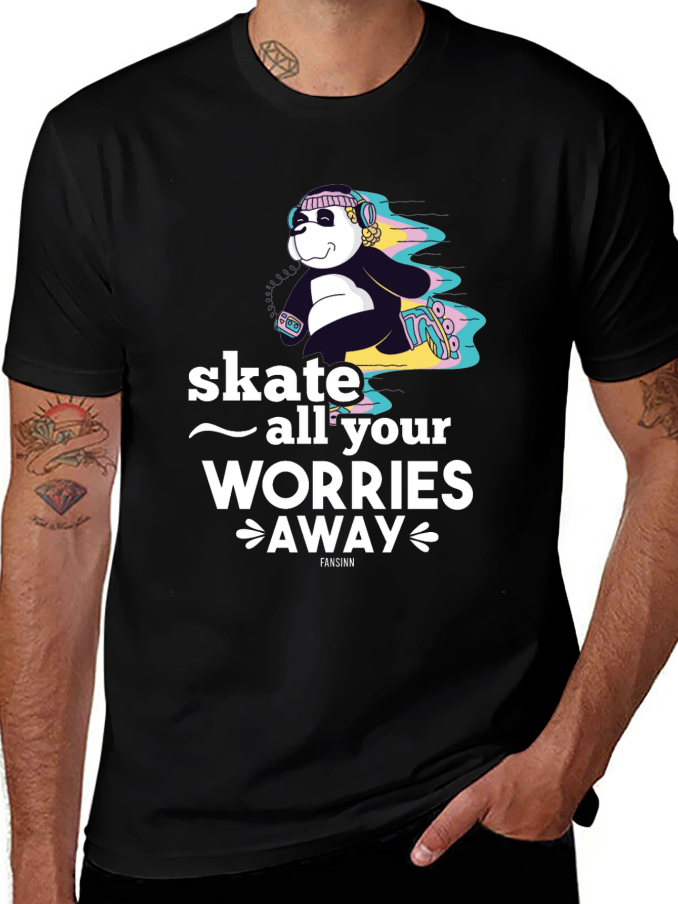 Skate Away Worries Graphic Tee