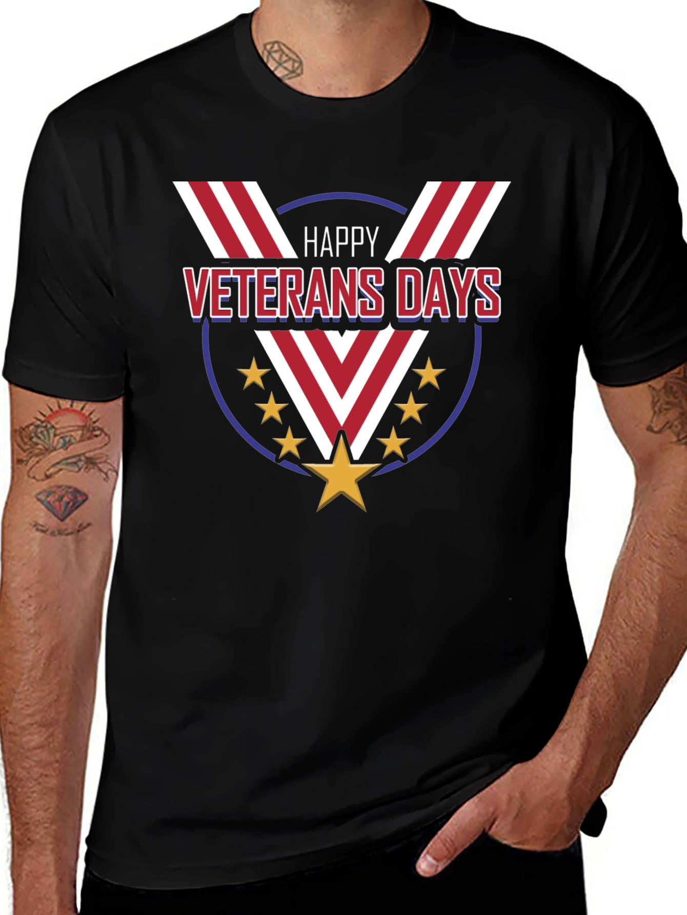 Happy Veterans Day T-Shirt Patriotic USA