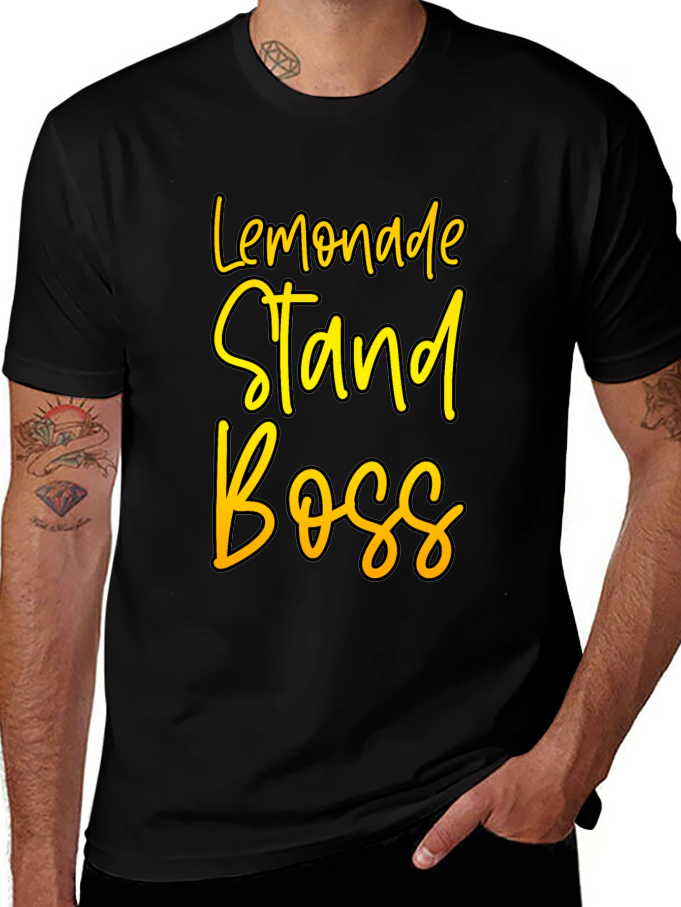 Lemonade Stand Boss Black T-Shirt