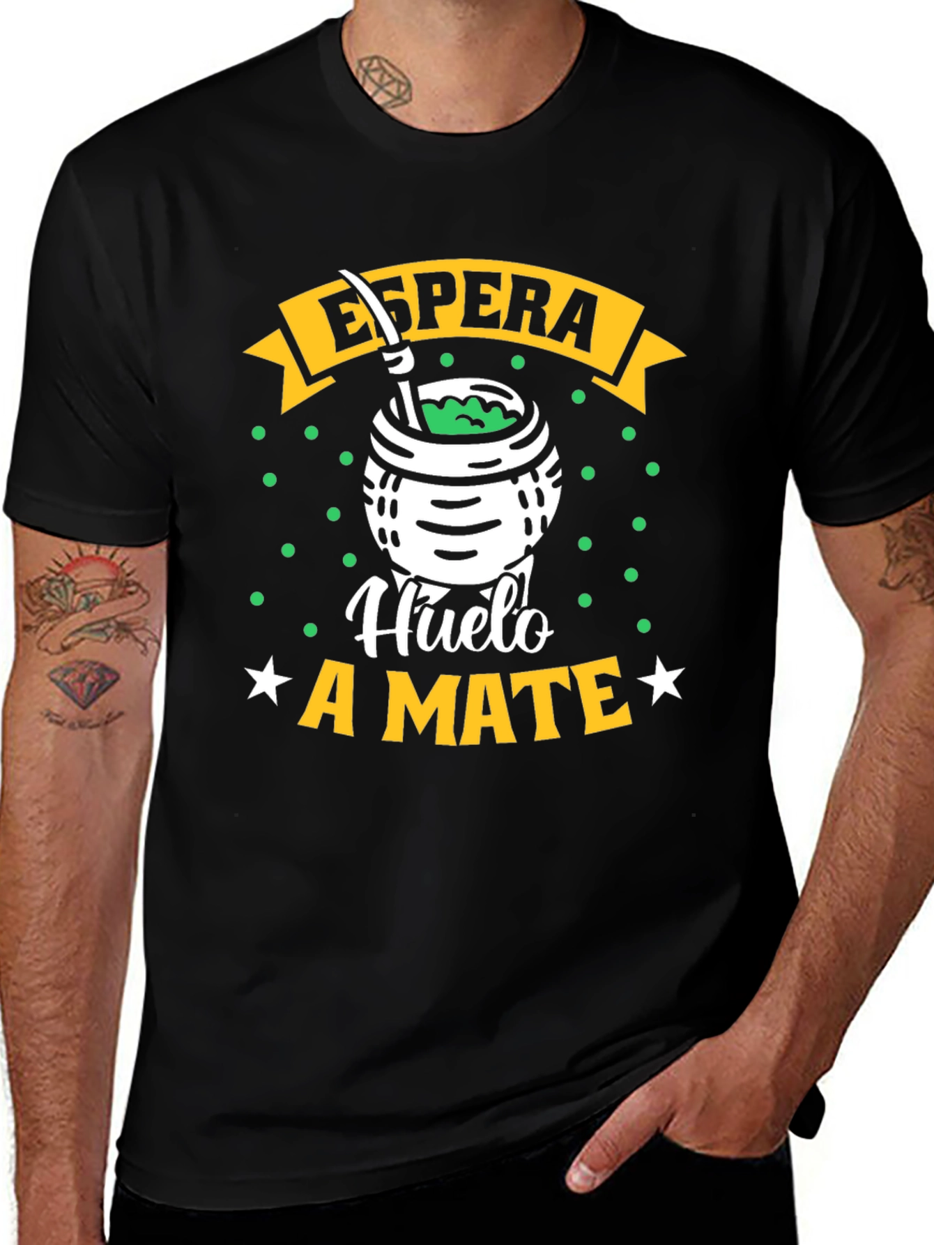 Variant 5 of Espera Huele a Mate T-Shirt - Yerba Mate Lover Tee
