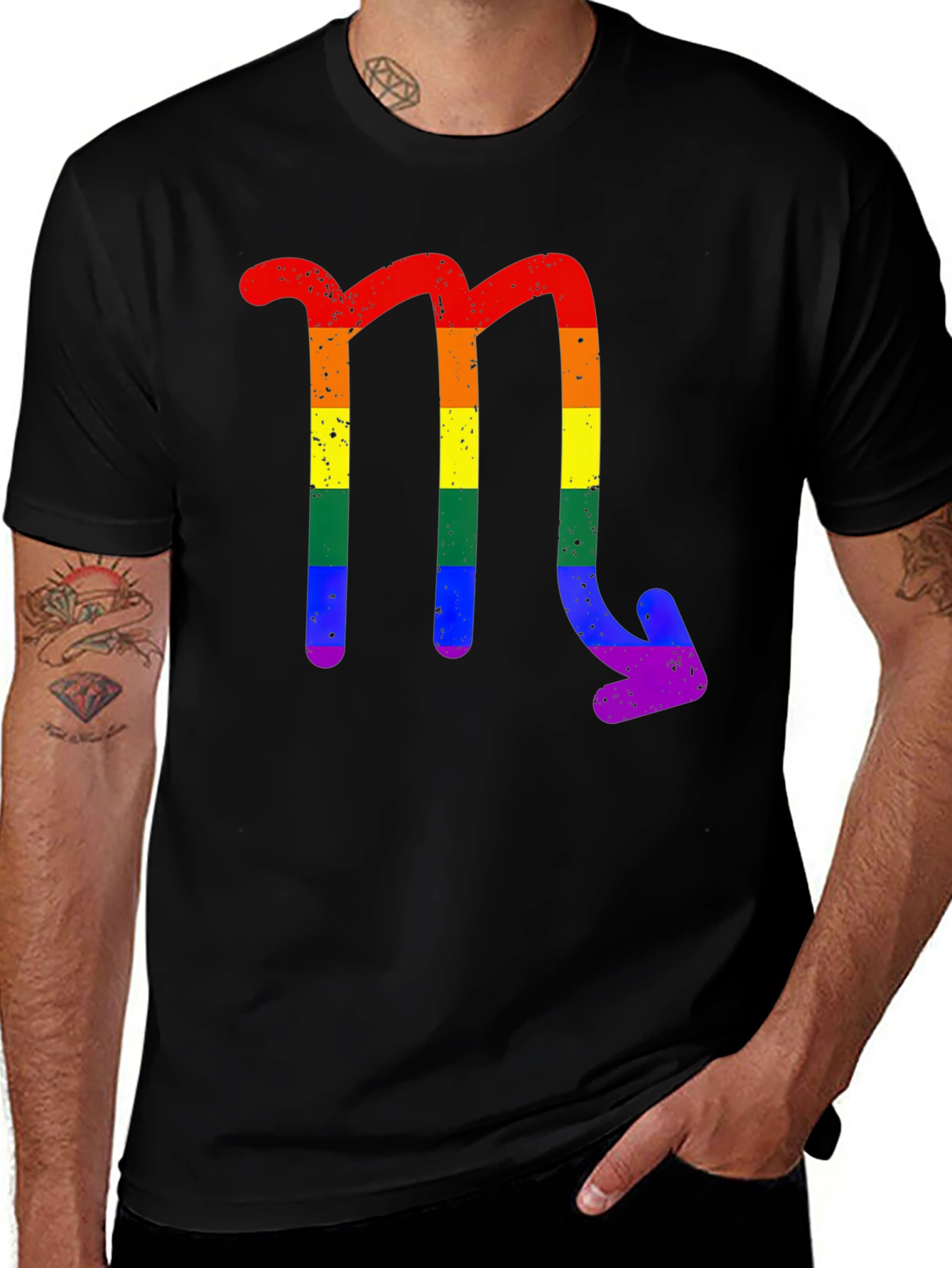 Variant 13 of Rainbow Scorpio Zodiac T-Shirt