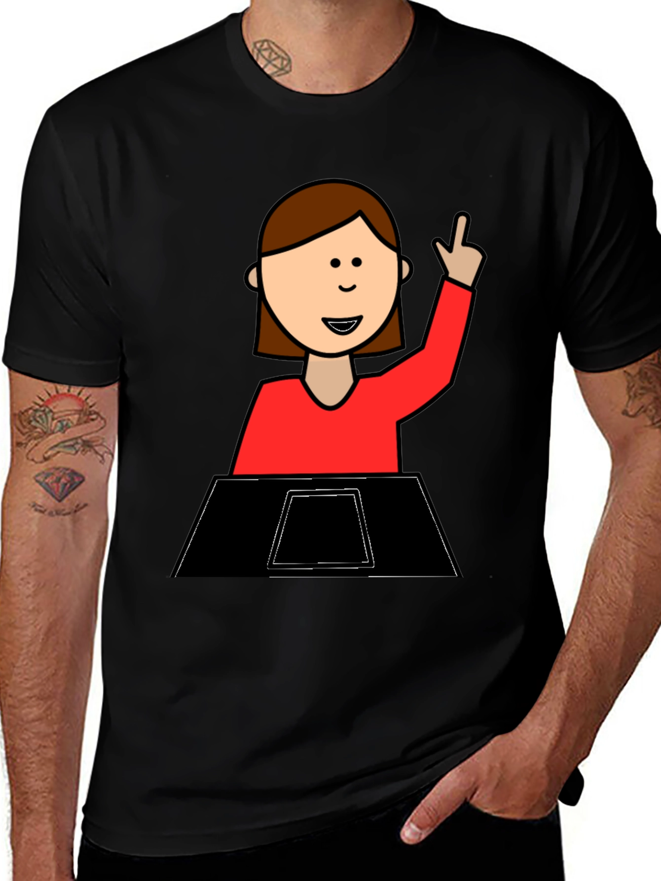 Variant 28 of Funny Cartoon Student T-Shirt