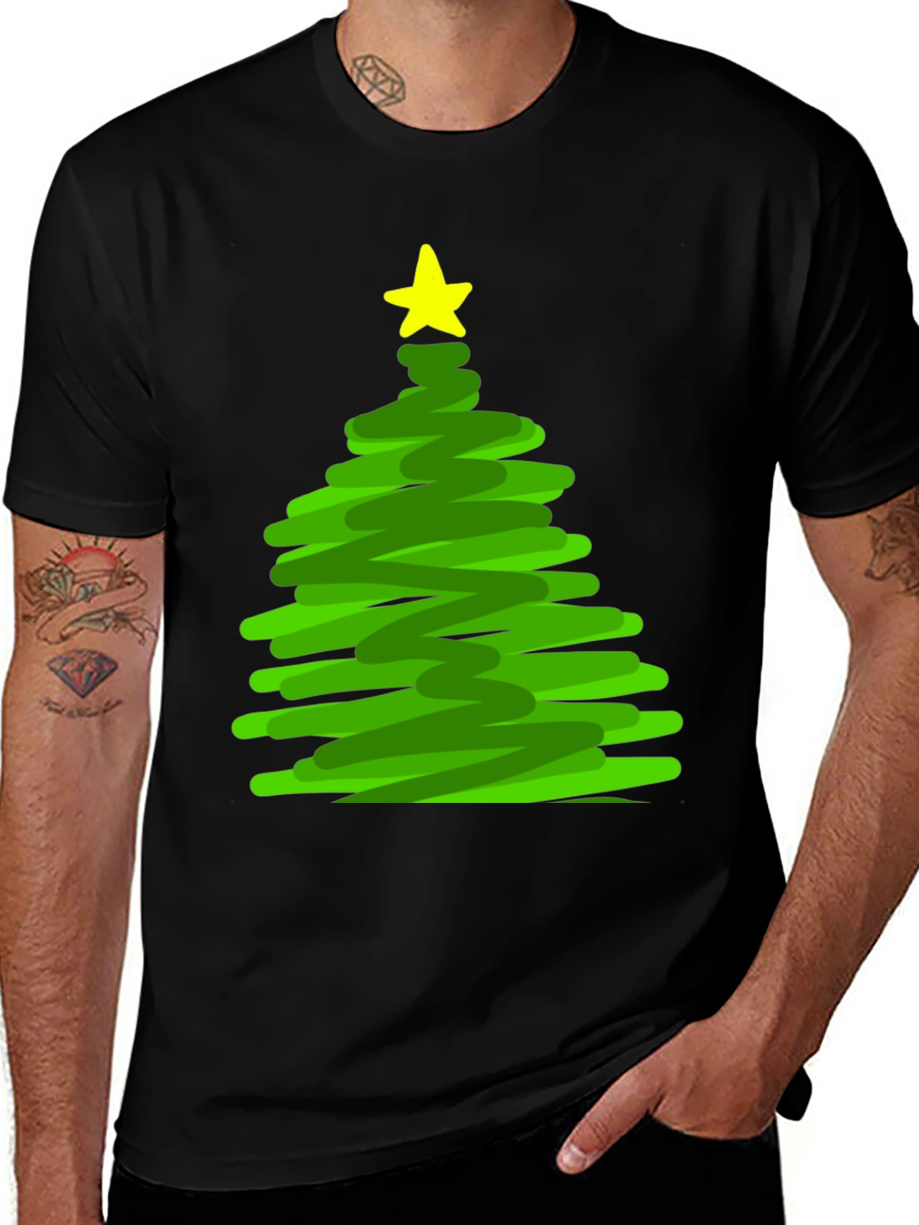 Christmas Tree Doodle T-Shirt