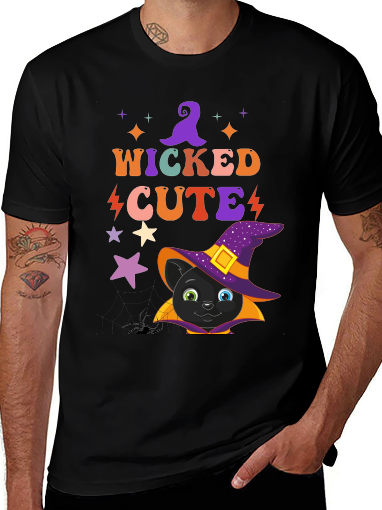Wicked Cute Halloween Cat T-Shirt