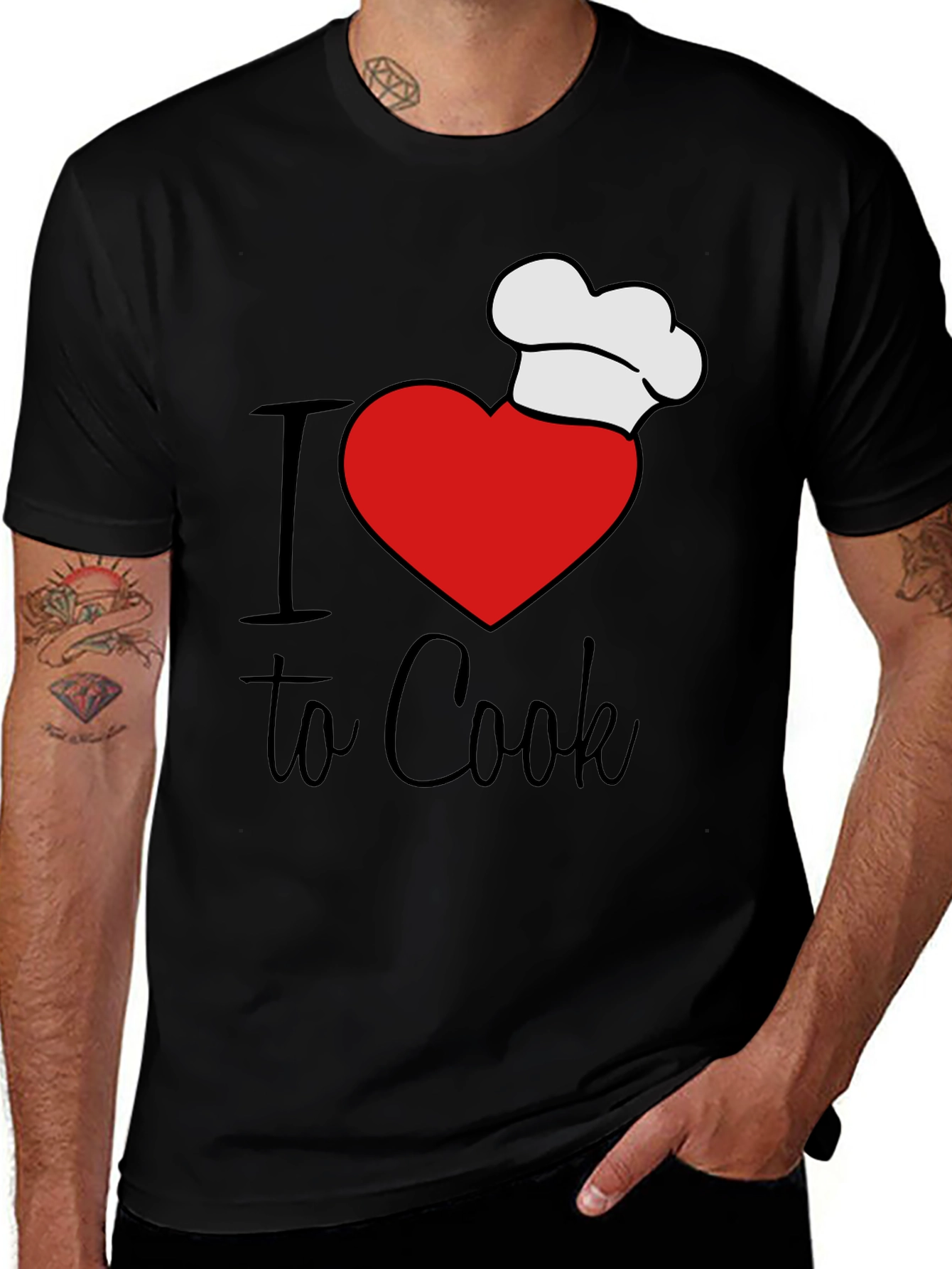 Variant 27 of I Heart to Cook T-Shirt - Chef's Love