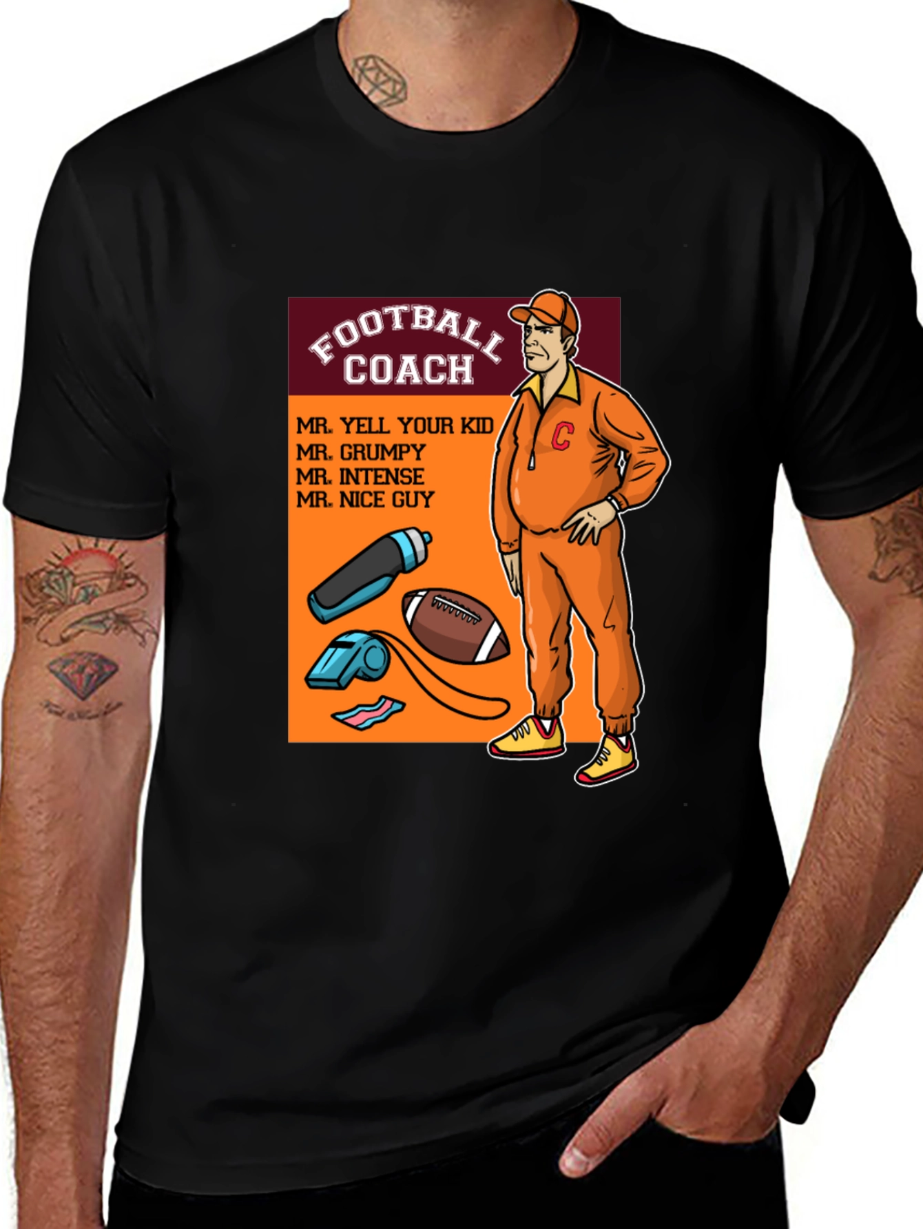 Variant 6 of Football Coach T-Shirt