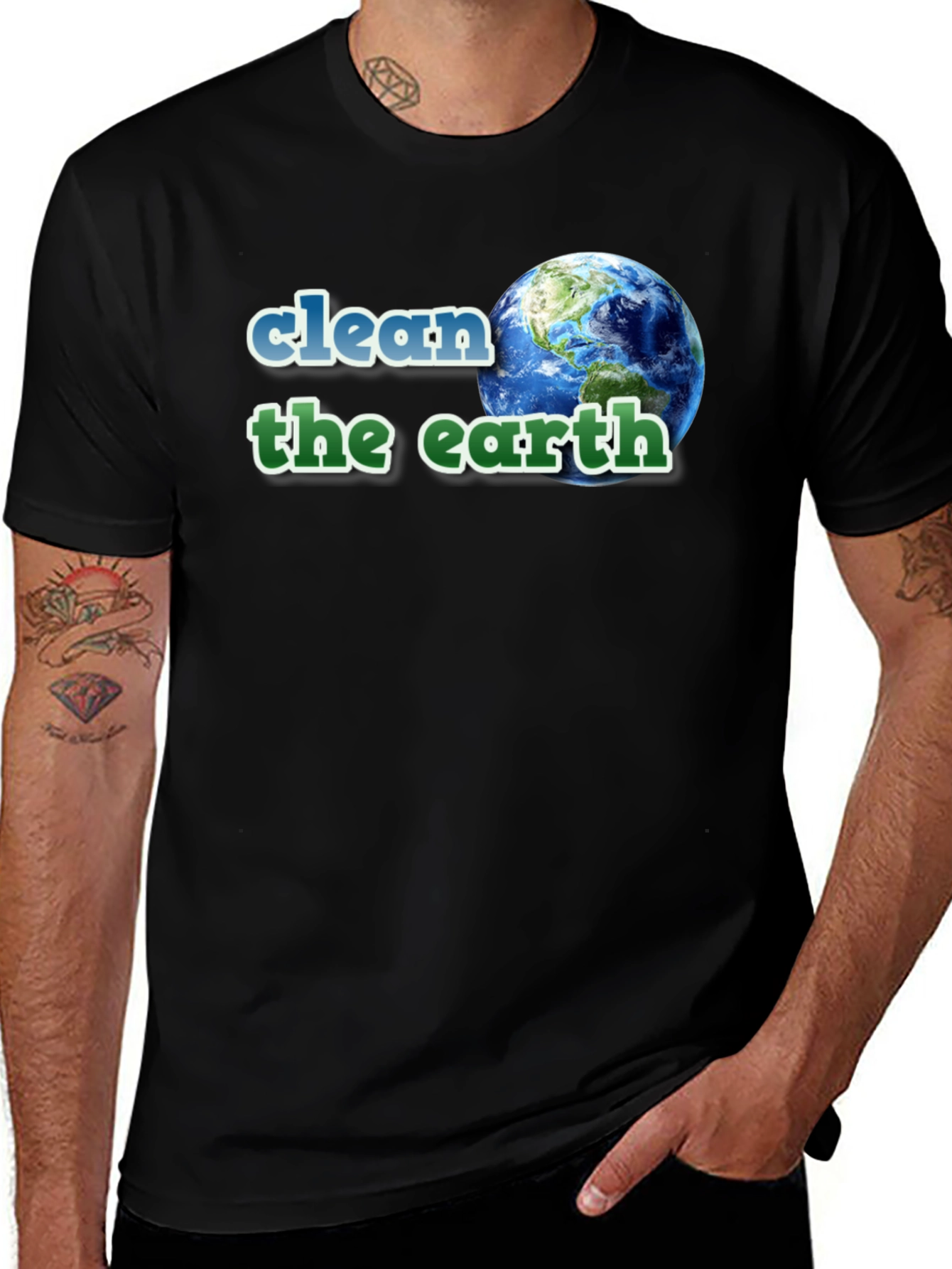 Variant 12 of Clean the Earth Graphic T-Shirt