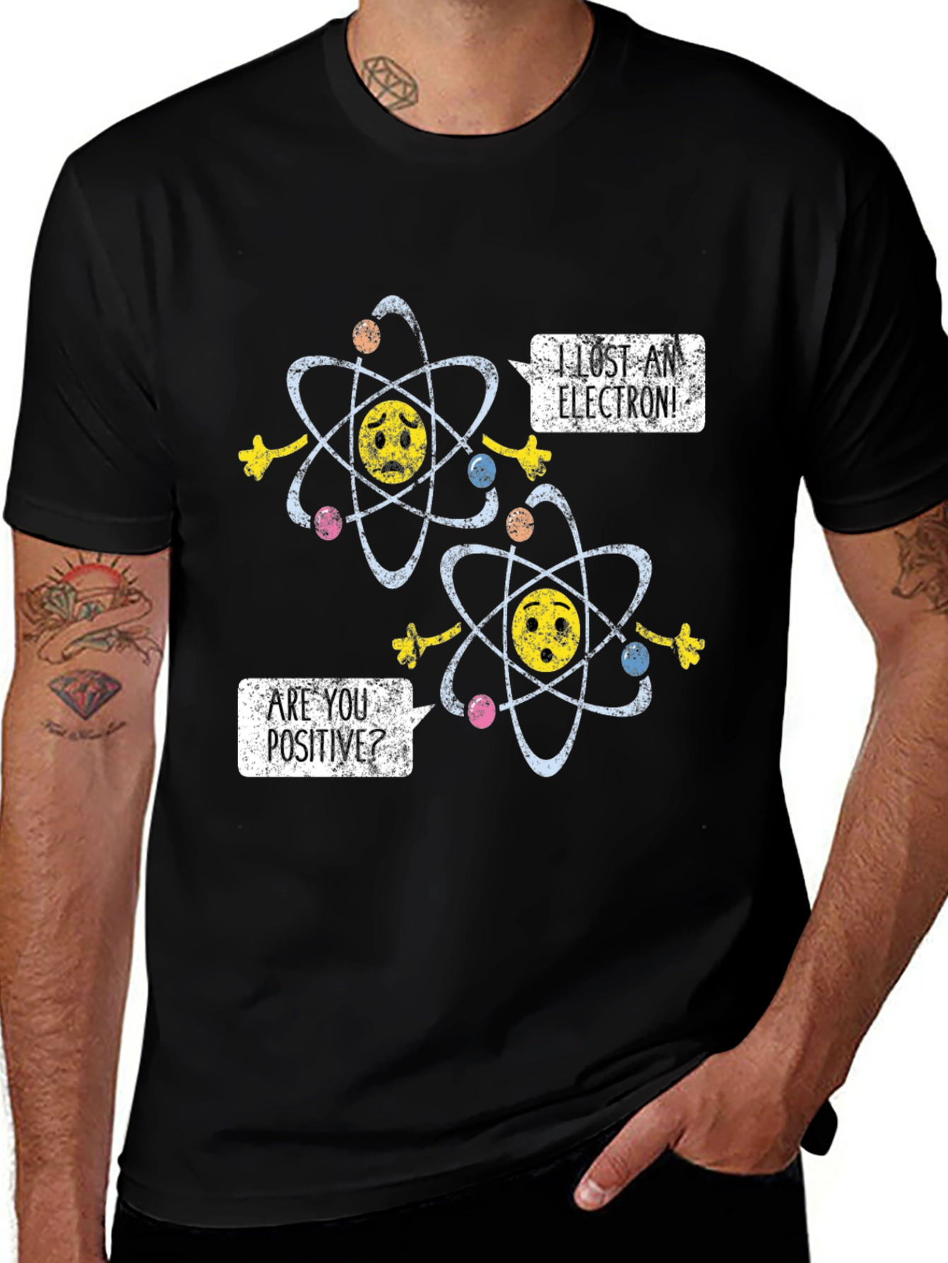 Variant 6 of Lost Electron Humor T-Shirt