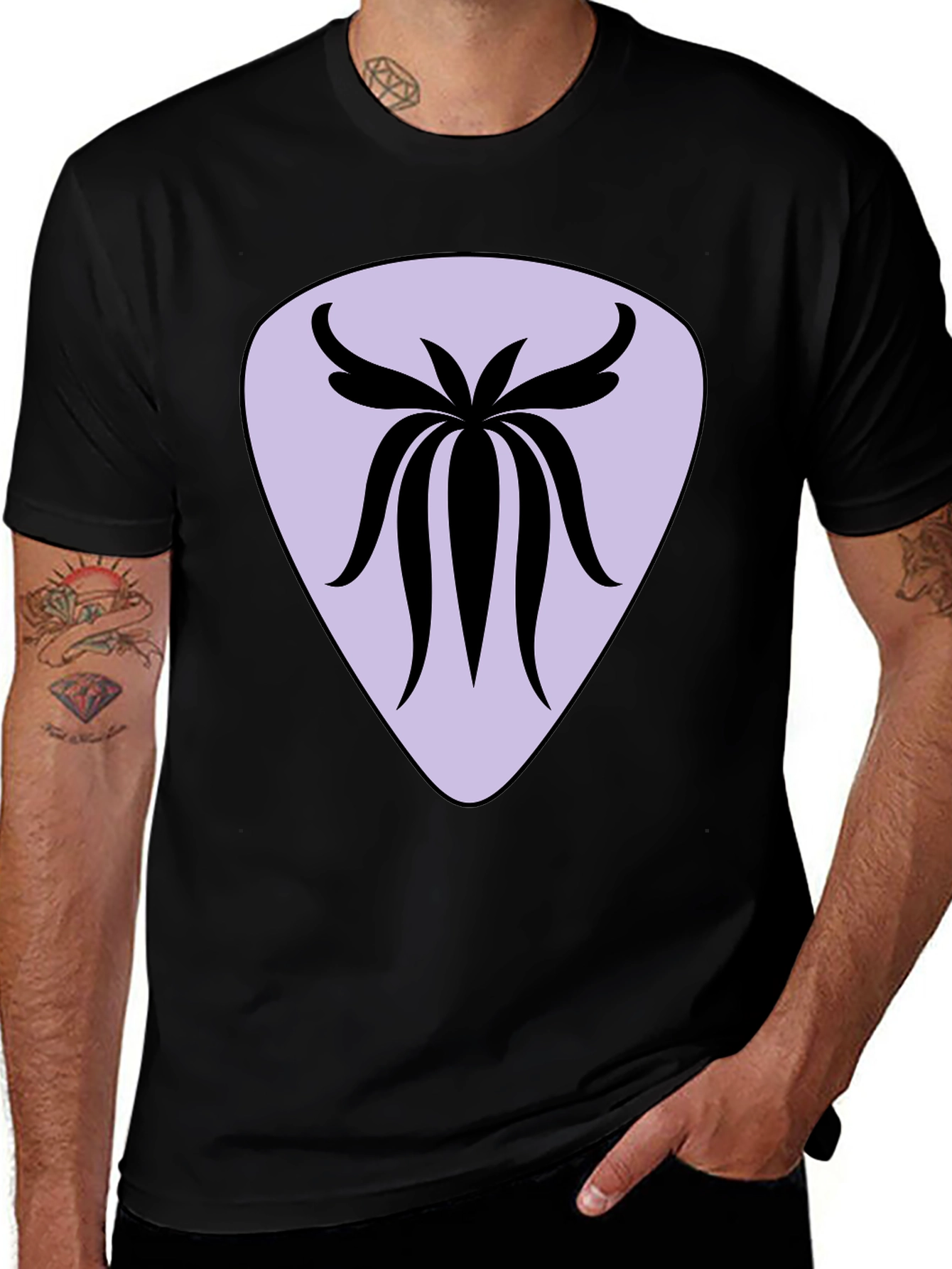 Variant 17 of Abstract Design Black T-Shirt