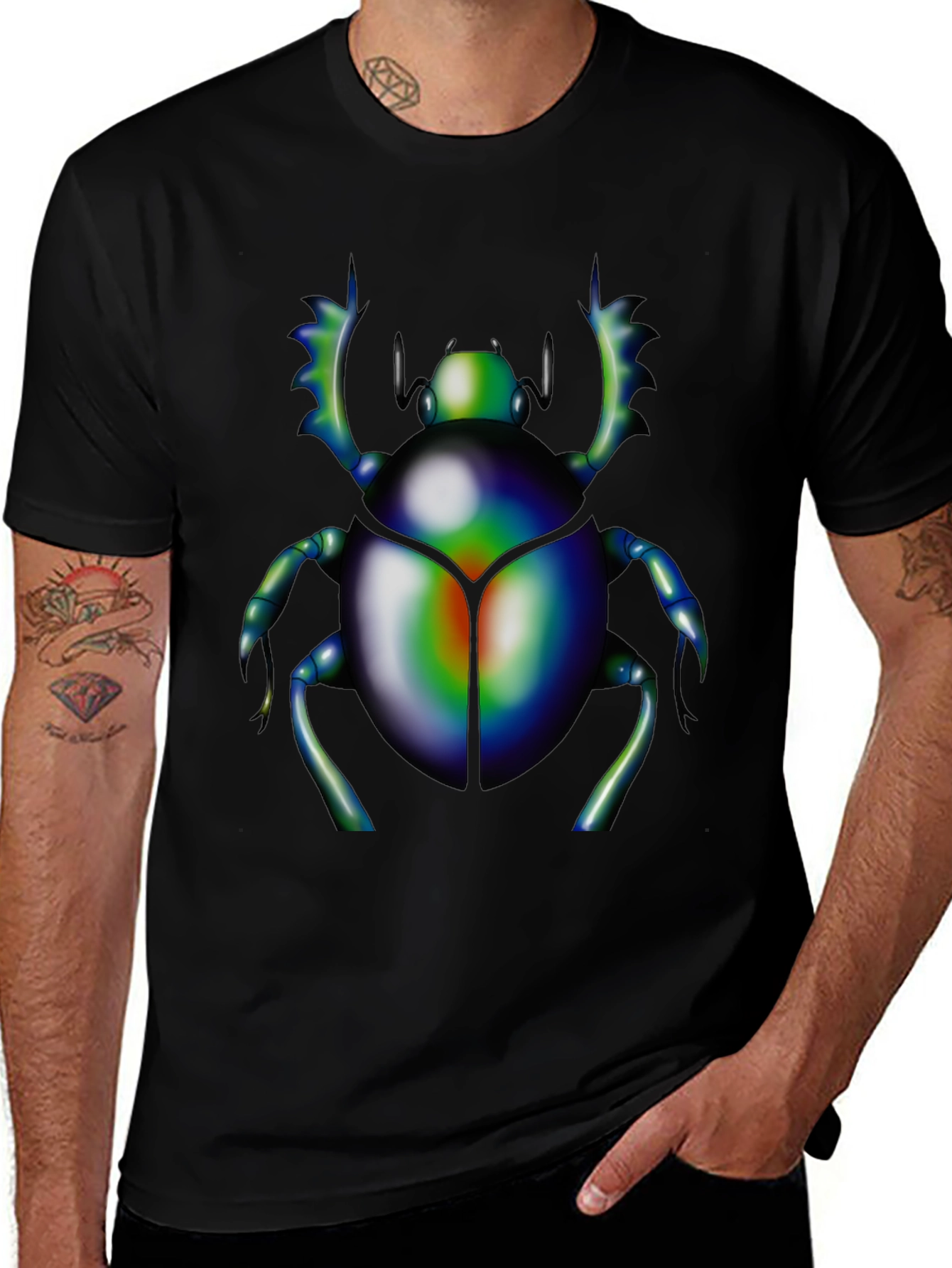 Variant 7 of Rainbow Scarab Beetle T-Shirt