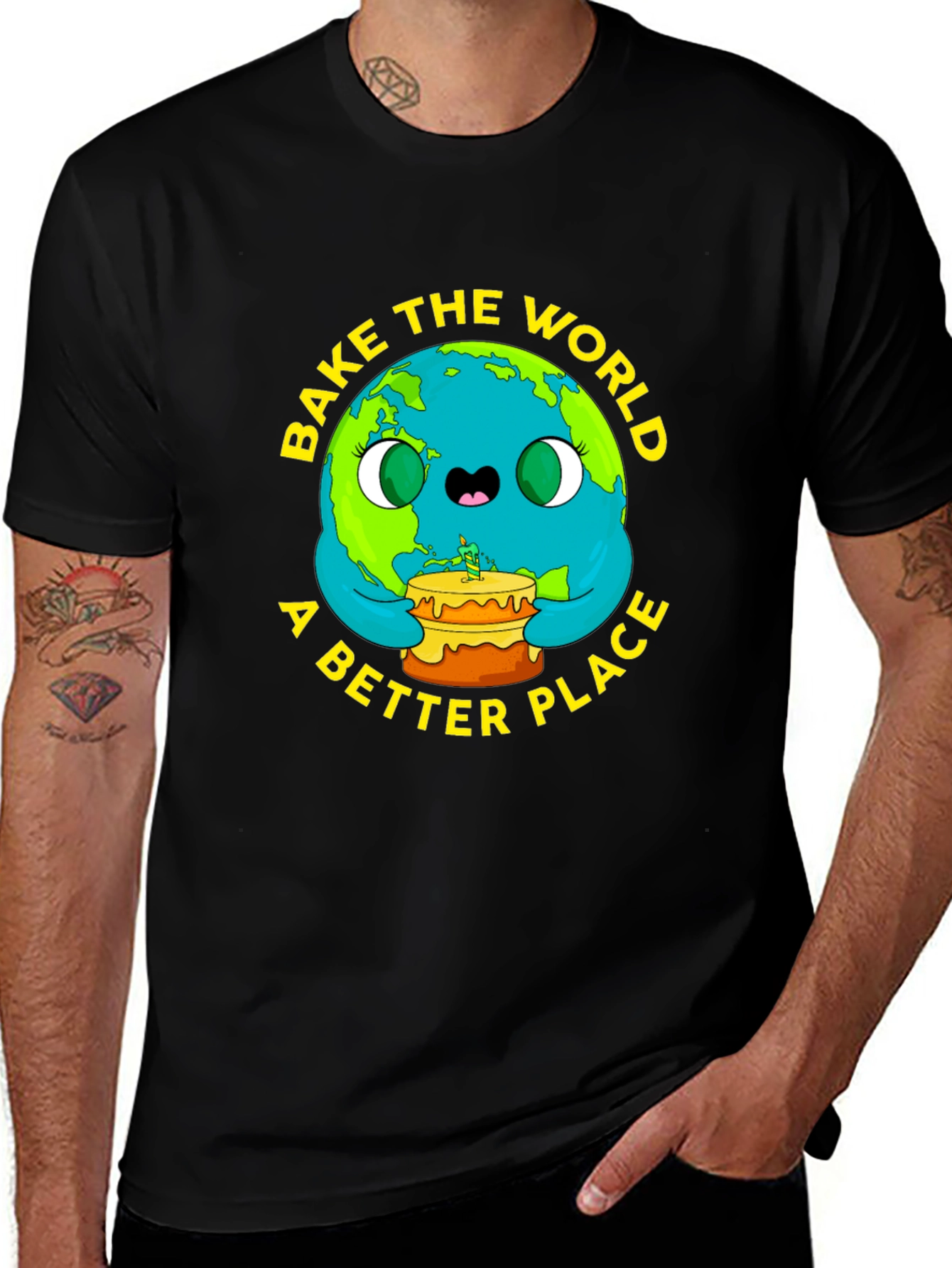 Variant 20 of Bake the World a Better Place Graphic Tee