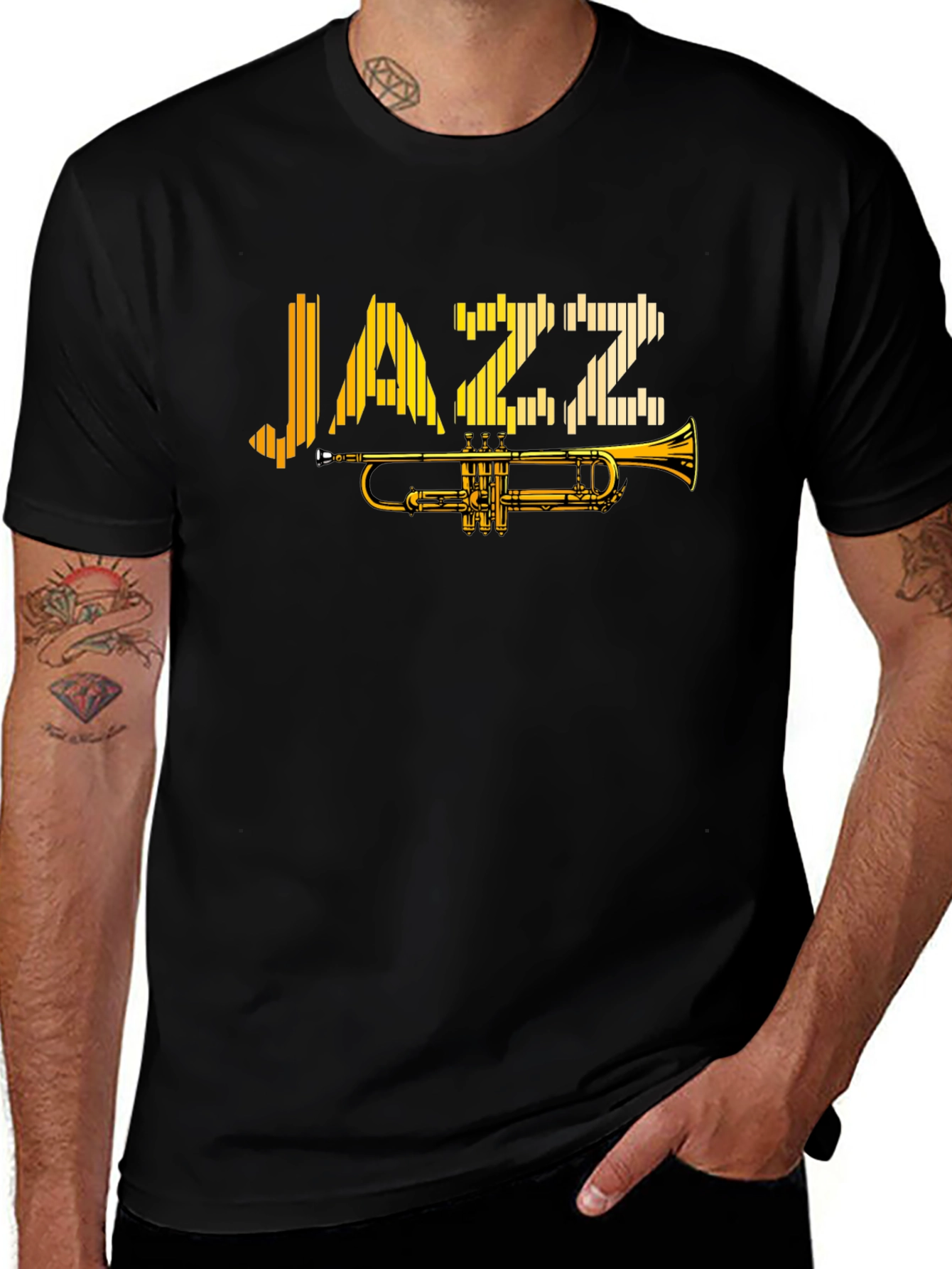 Jazz Music T-Shirt - Trumpet Graphic Tee