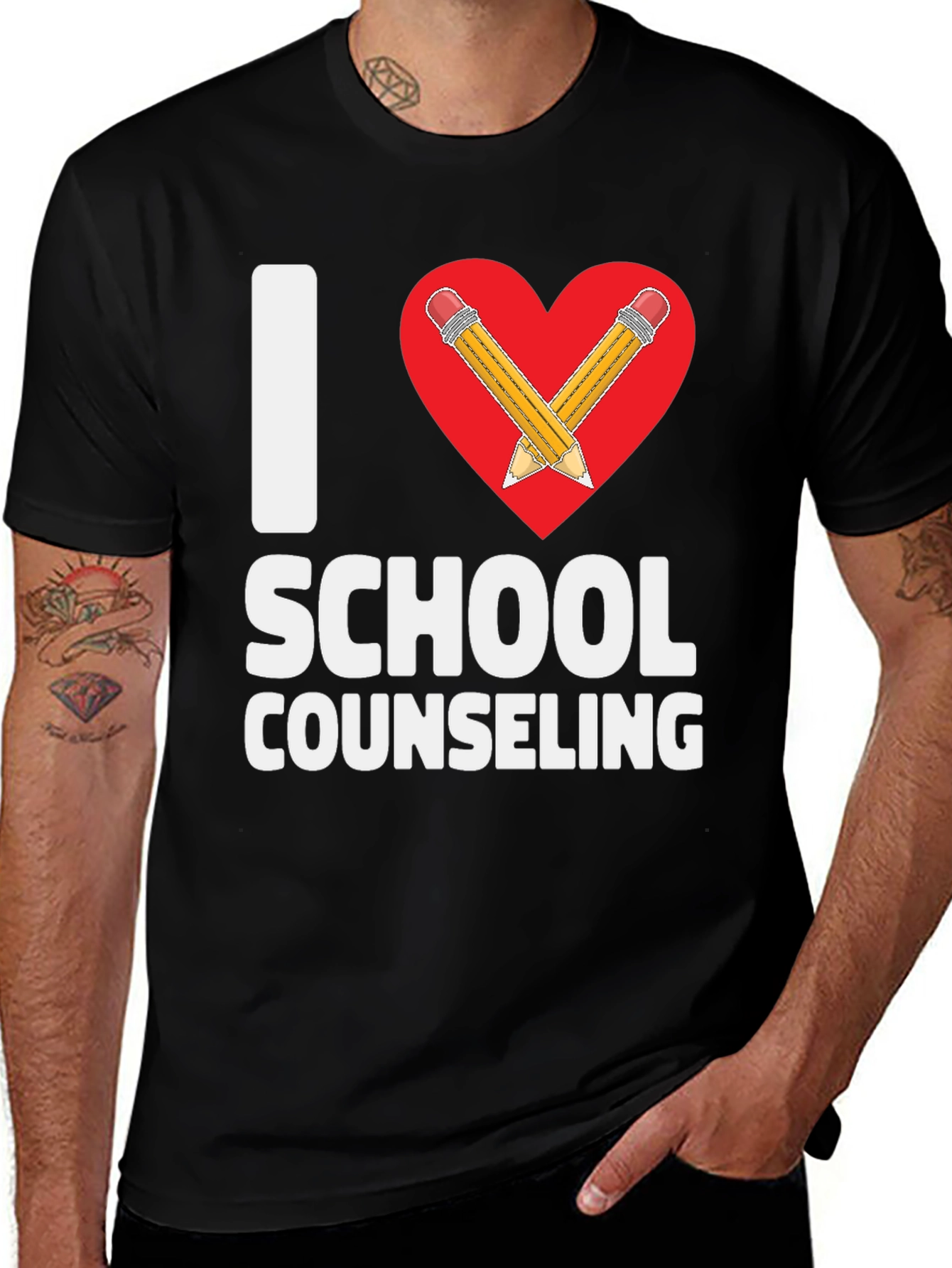 I Heart School Counseling T-Shirt