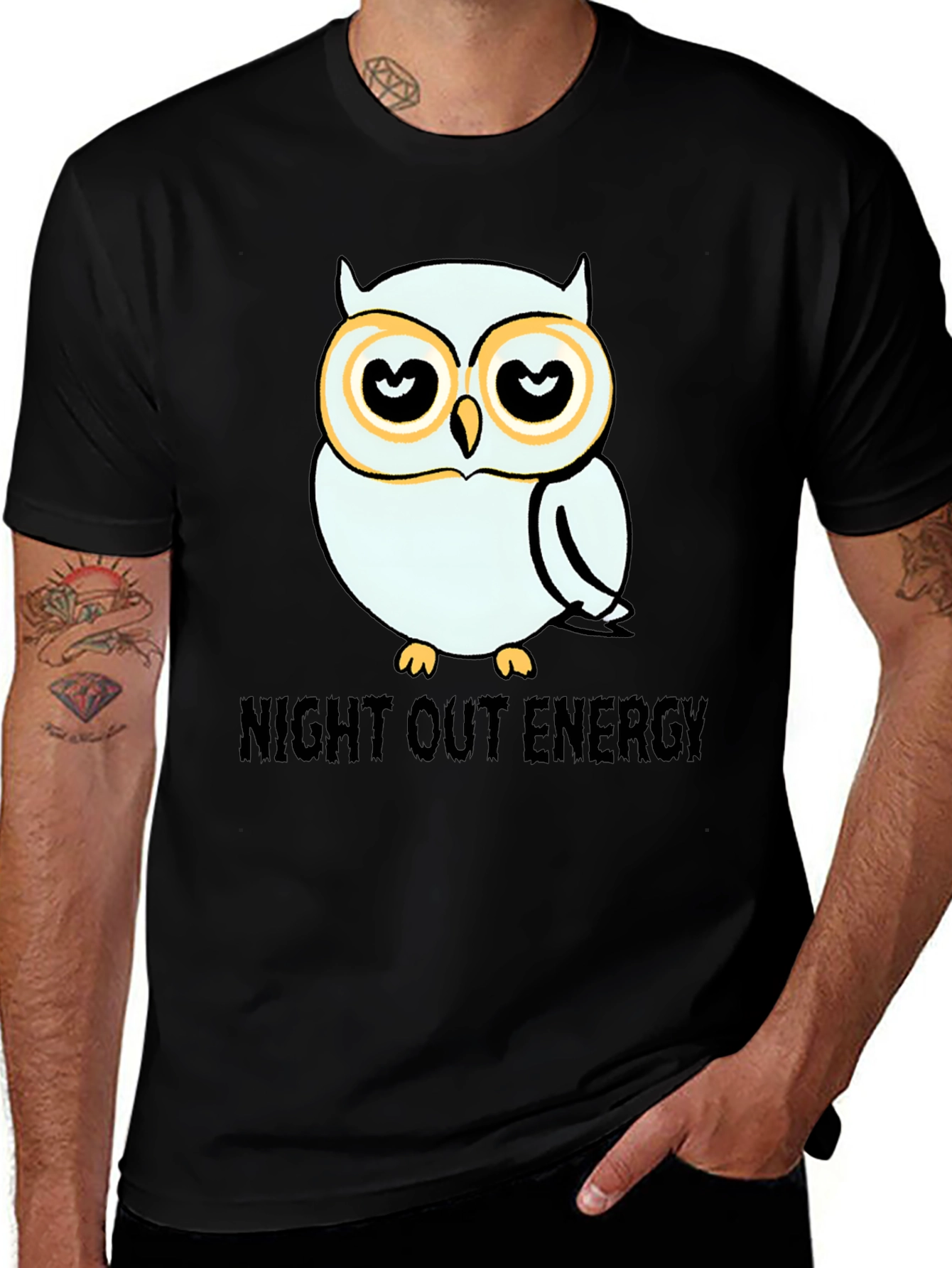 Variant 6 of Night Owl Energy T-Shirt - Funny Graphic Tee