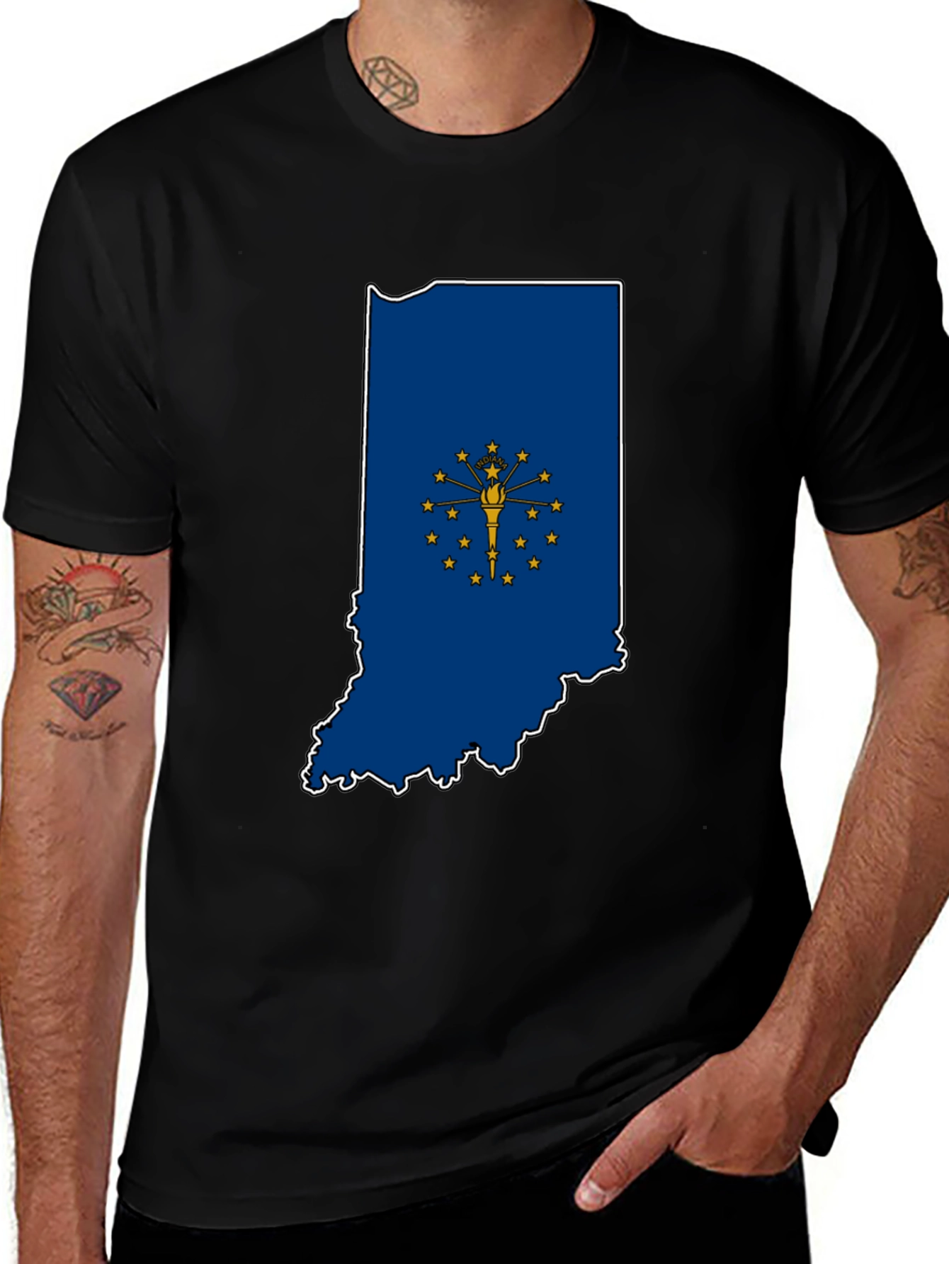 Indiana State Flag Graphic Tee - Unisex