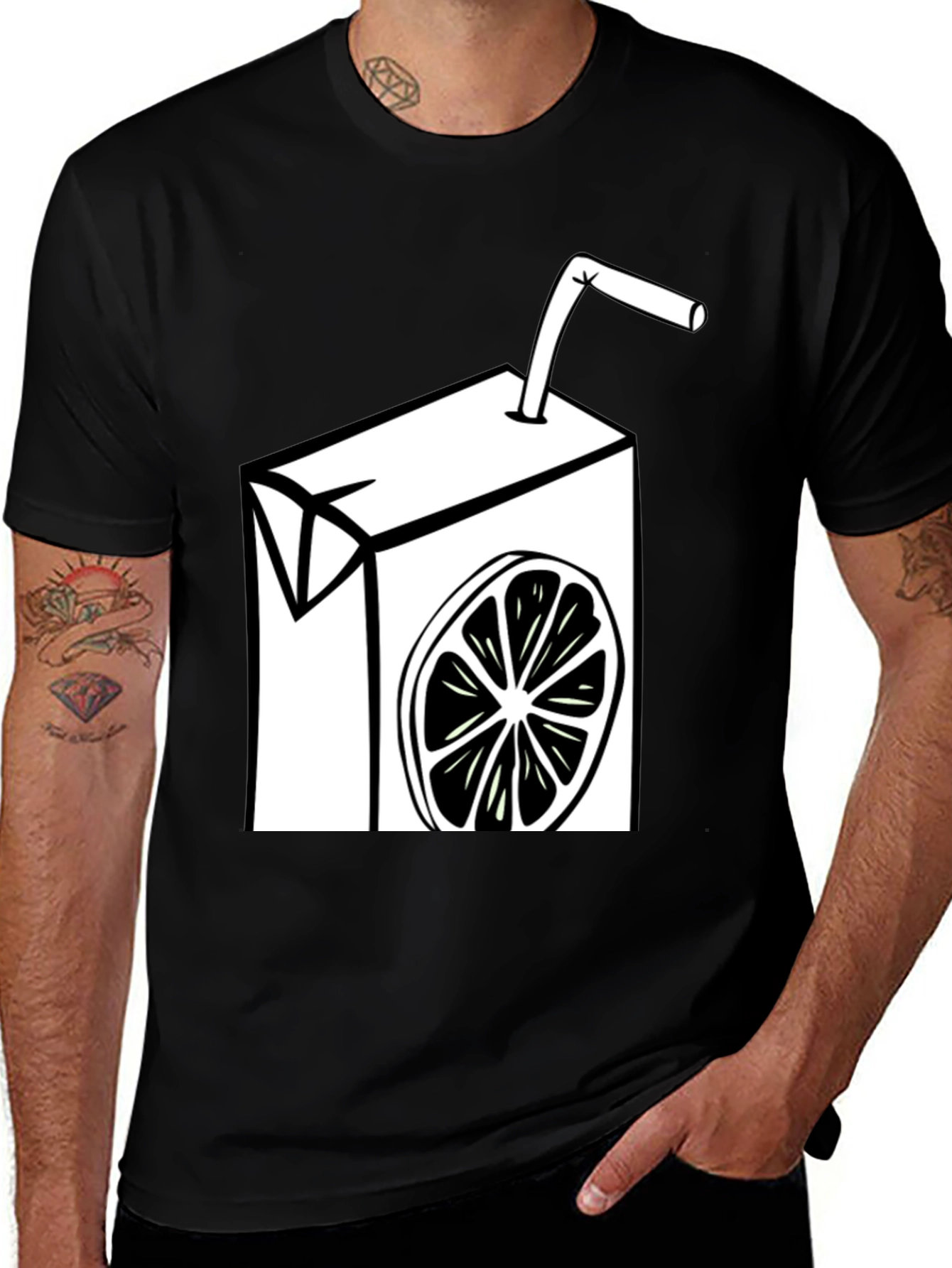 Variant 13 of Citrus Juice Box Graphic Tee