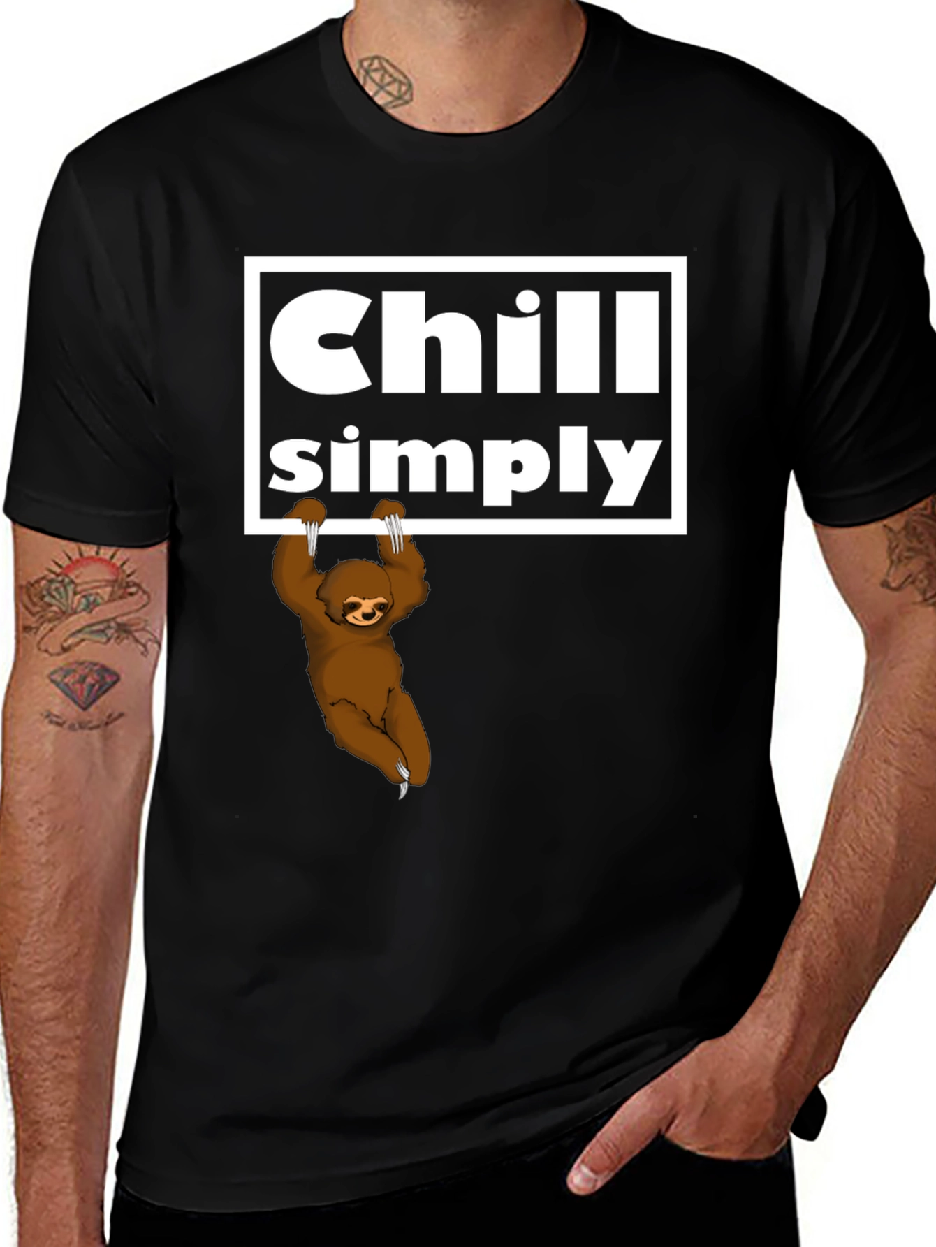 Variant 3 of Chill Simply Sloth Graphic T-Shirt