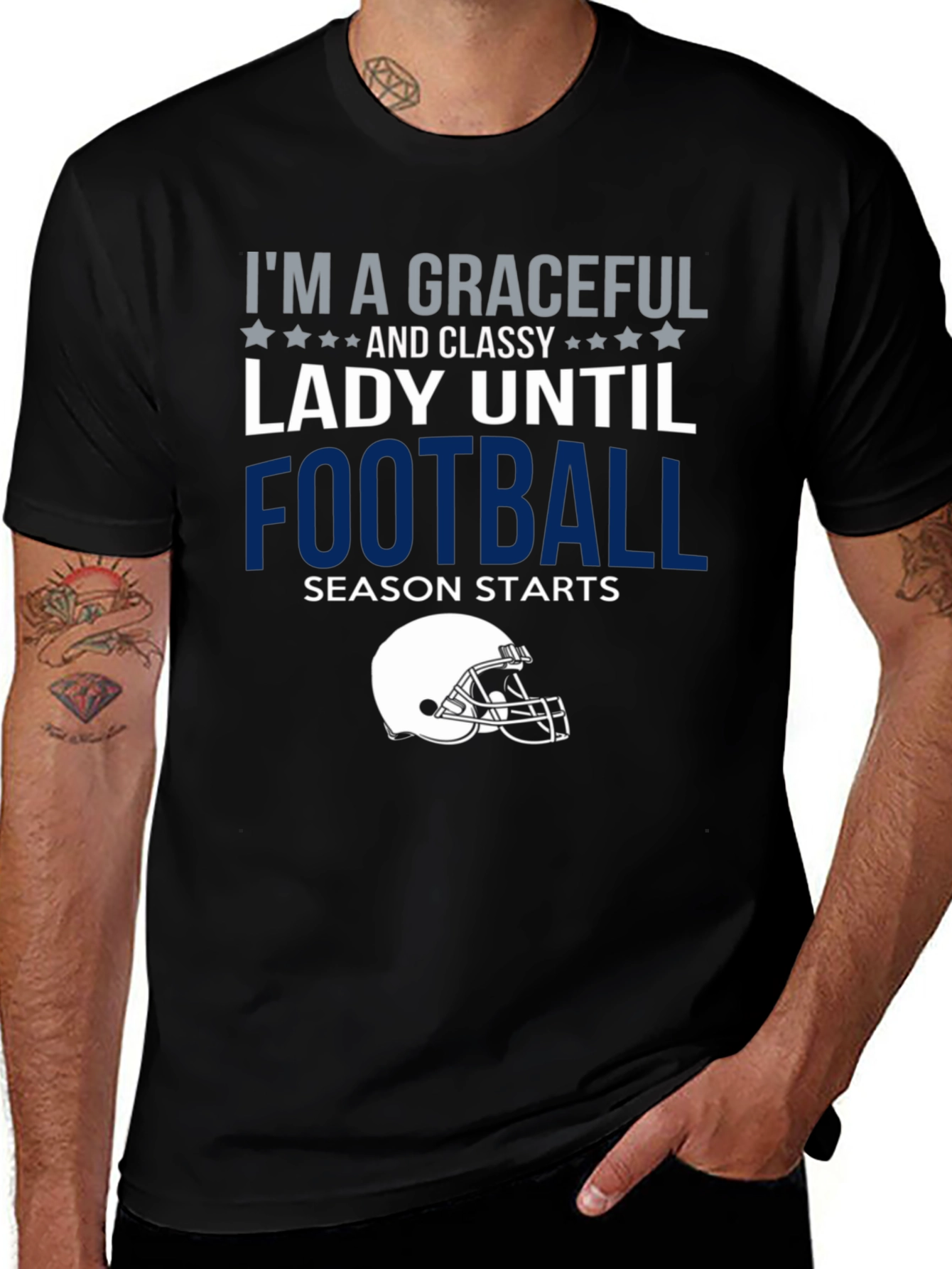 Variant 16 of Graceful Lady Football Season T-Shirt
