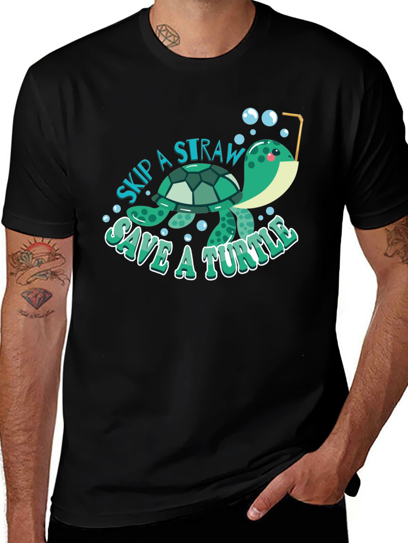 Skip a Straw, Save a Turtle T-Shirt