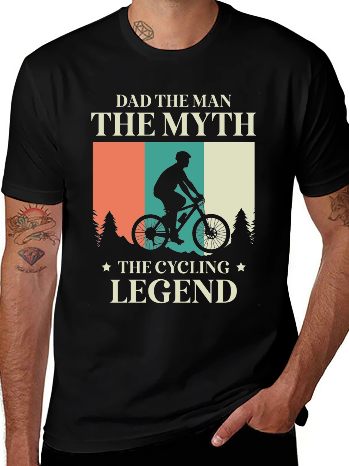 Variant 30 of Dad The Man, Cycling Legend T-Shirt