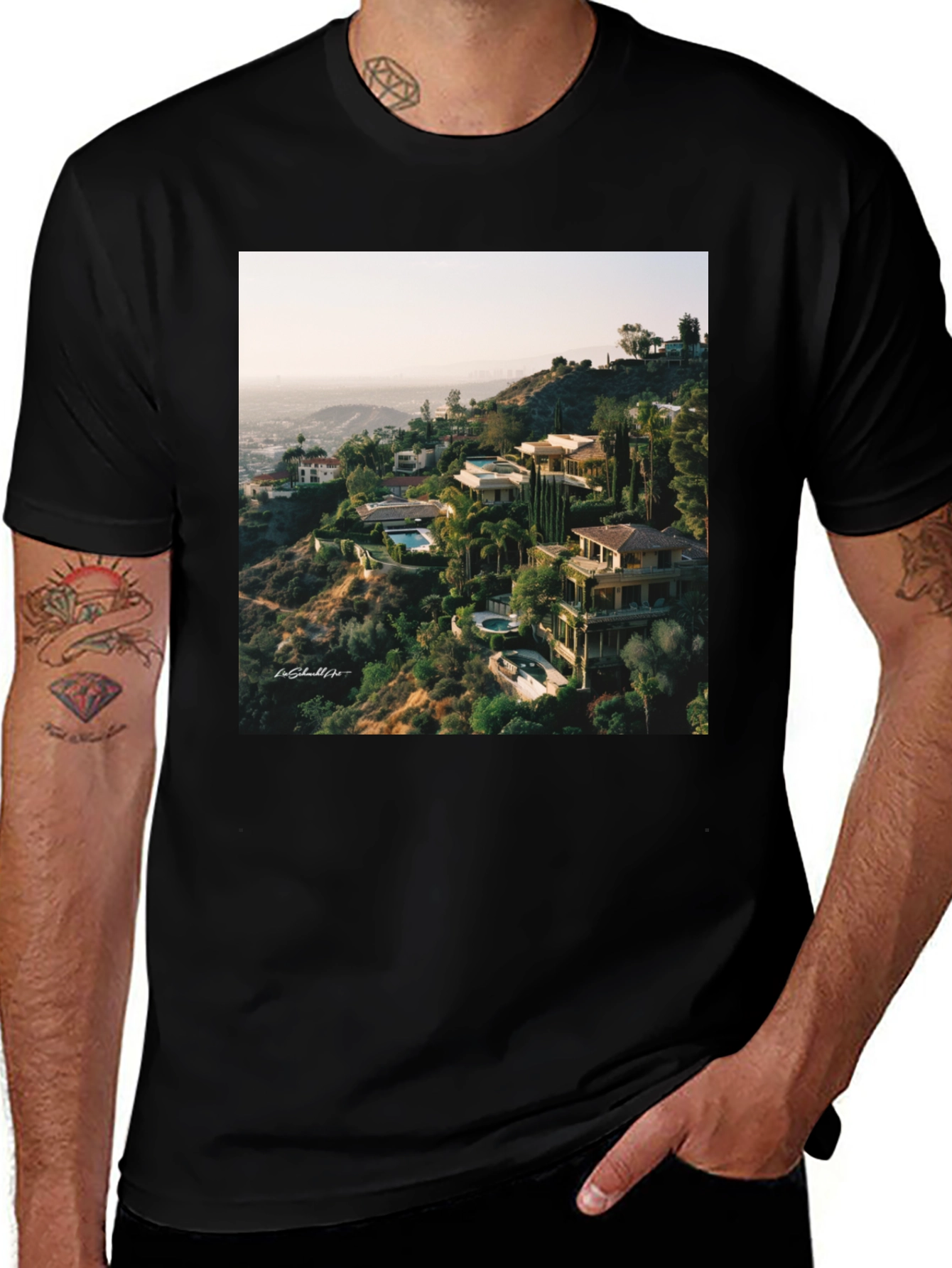 Variant 22 of Hills Houses T-Shirt