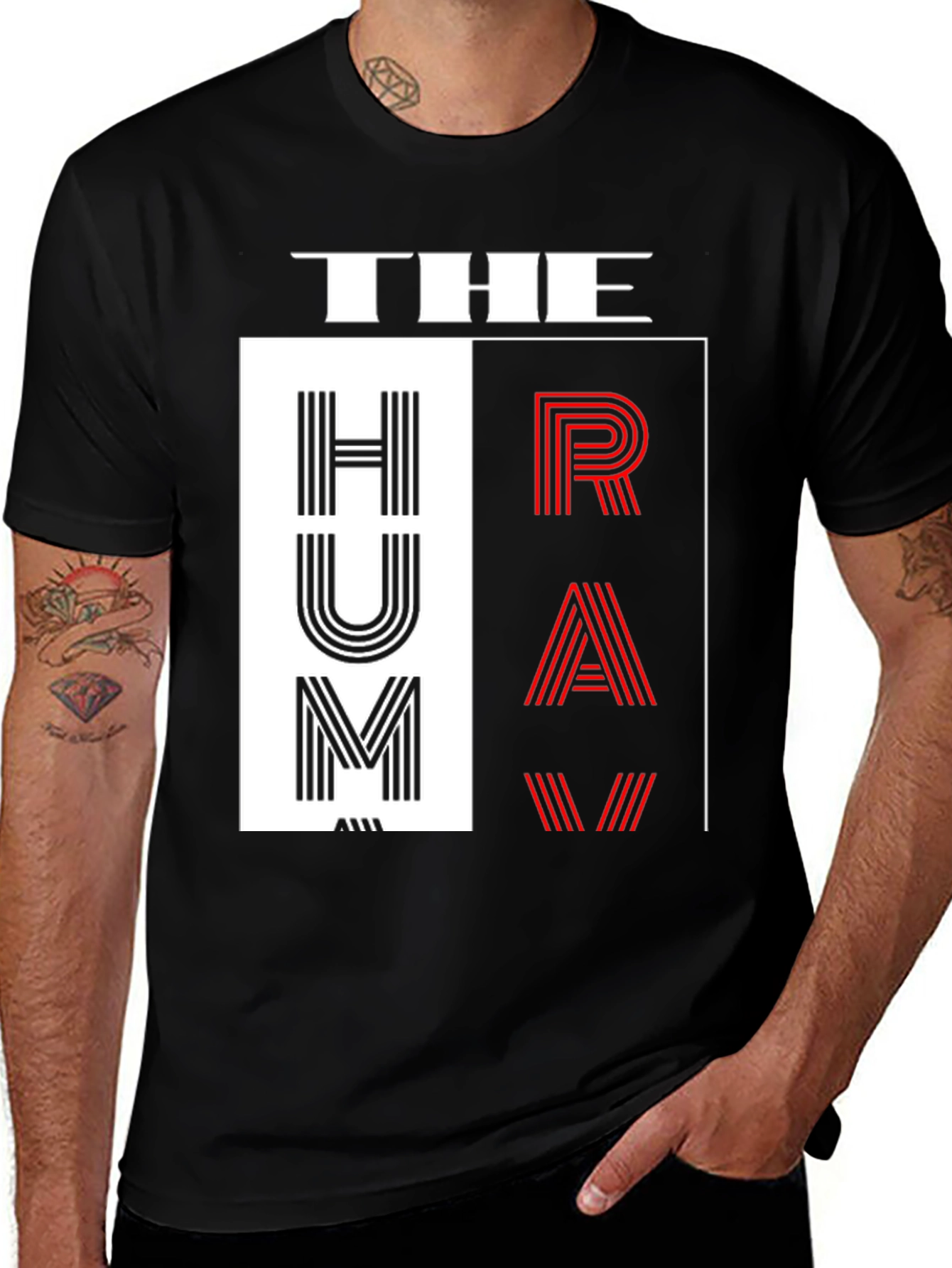 Variant 23 of The Hum Raw Graphic Tee