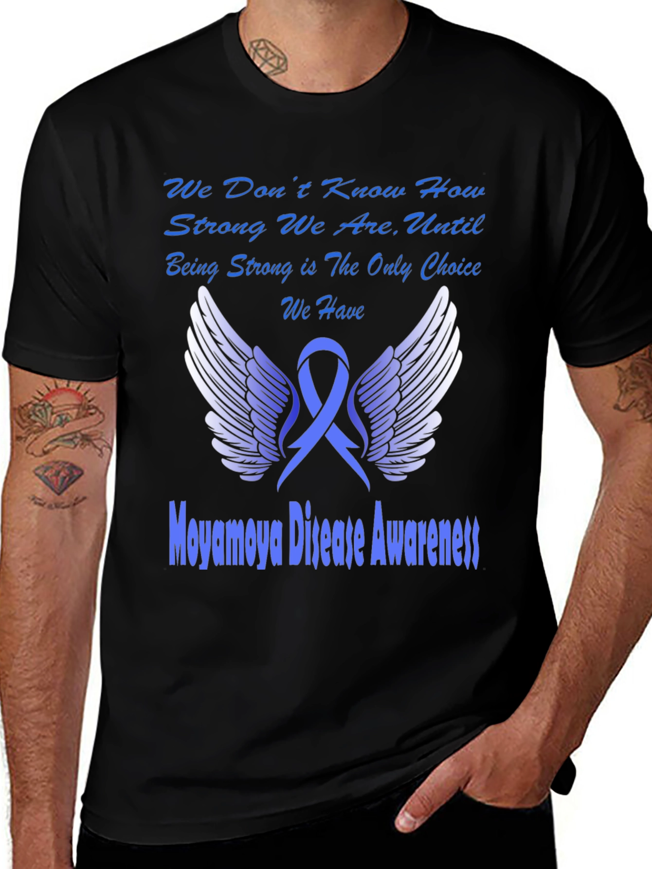 Moyamoya Disease Awareness Graphic T-Shirt