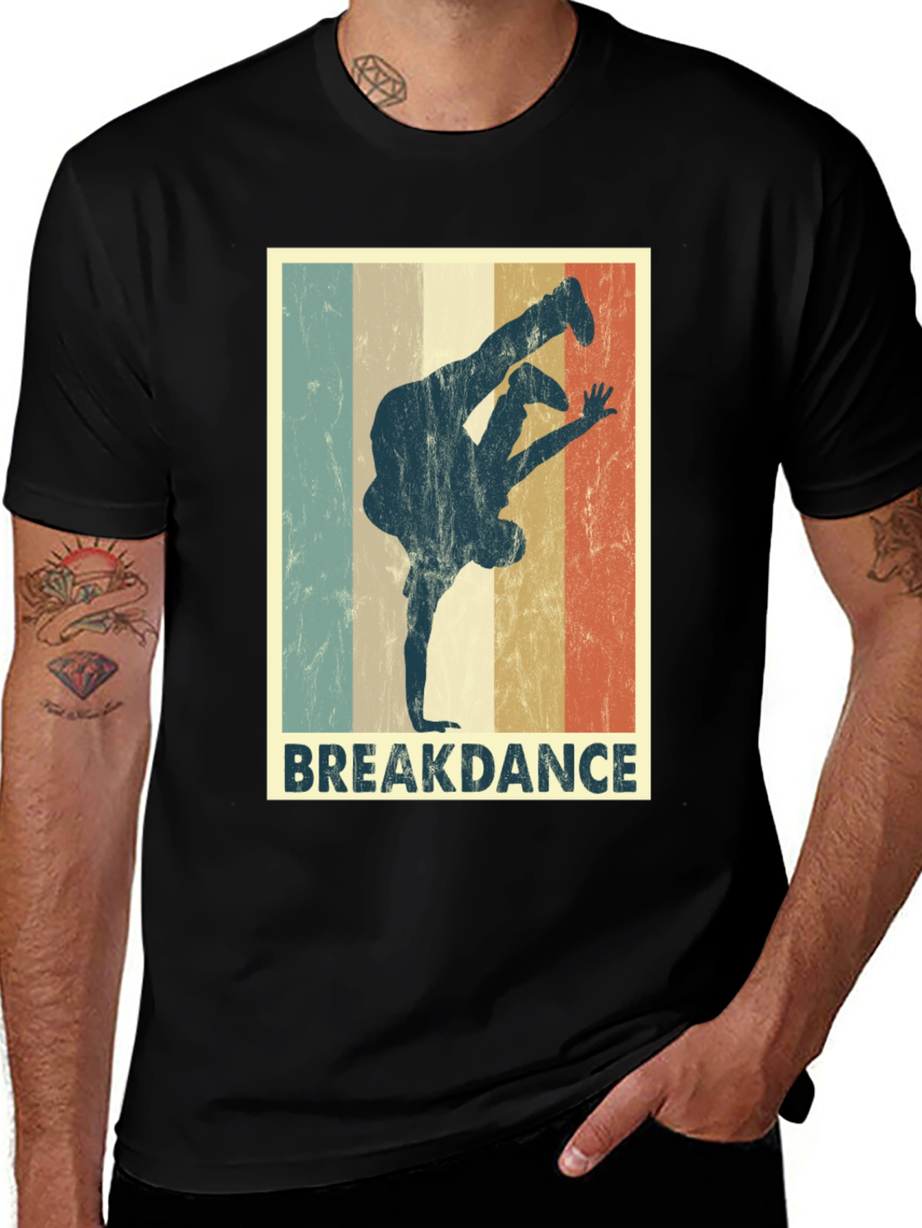 Variant 22 of Retro Breakdance Graphic T-Shirt - Vintage Style