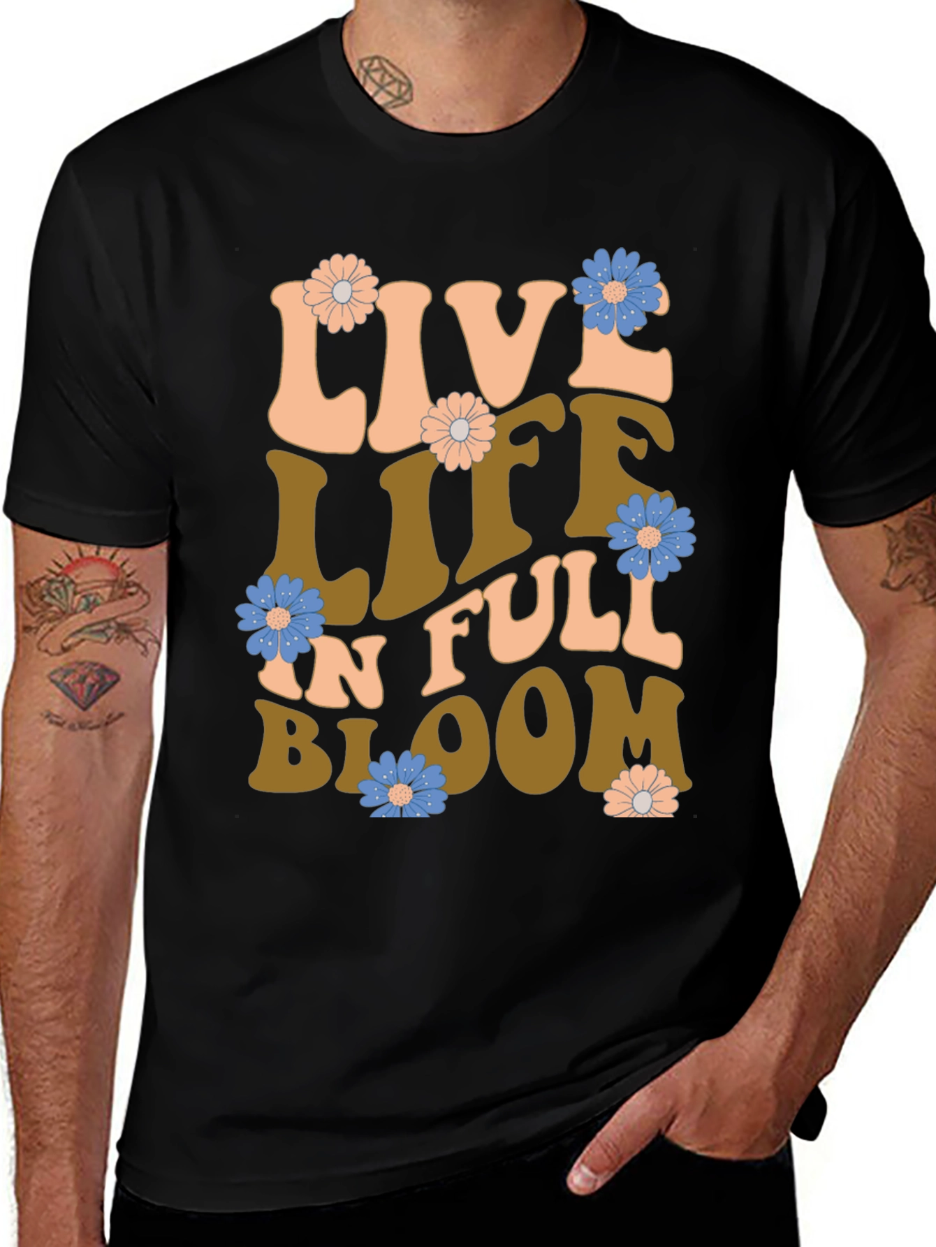 Variant 11 of Live Life In Full Bloom Graphic T-Shirt