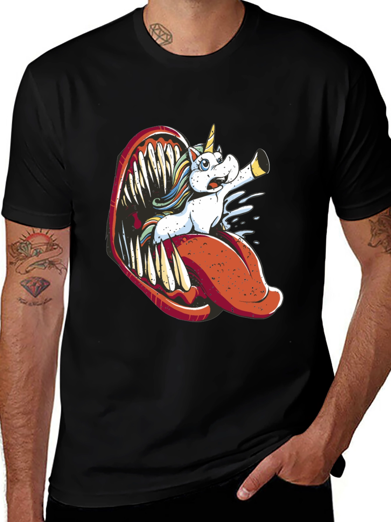 Variant 16 of Unicorn Monster Tongue Graphic Tee