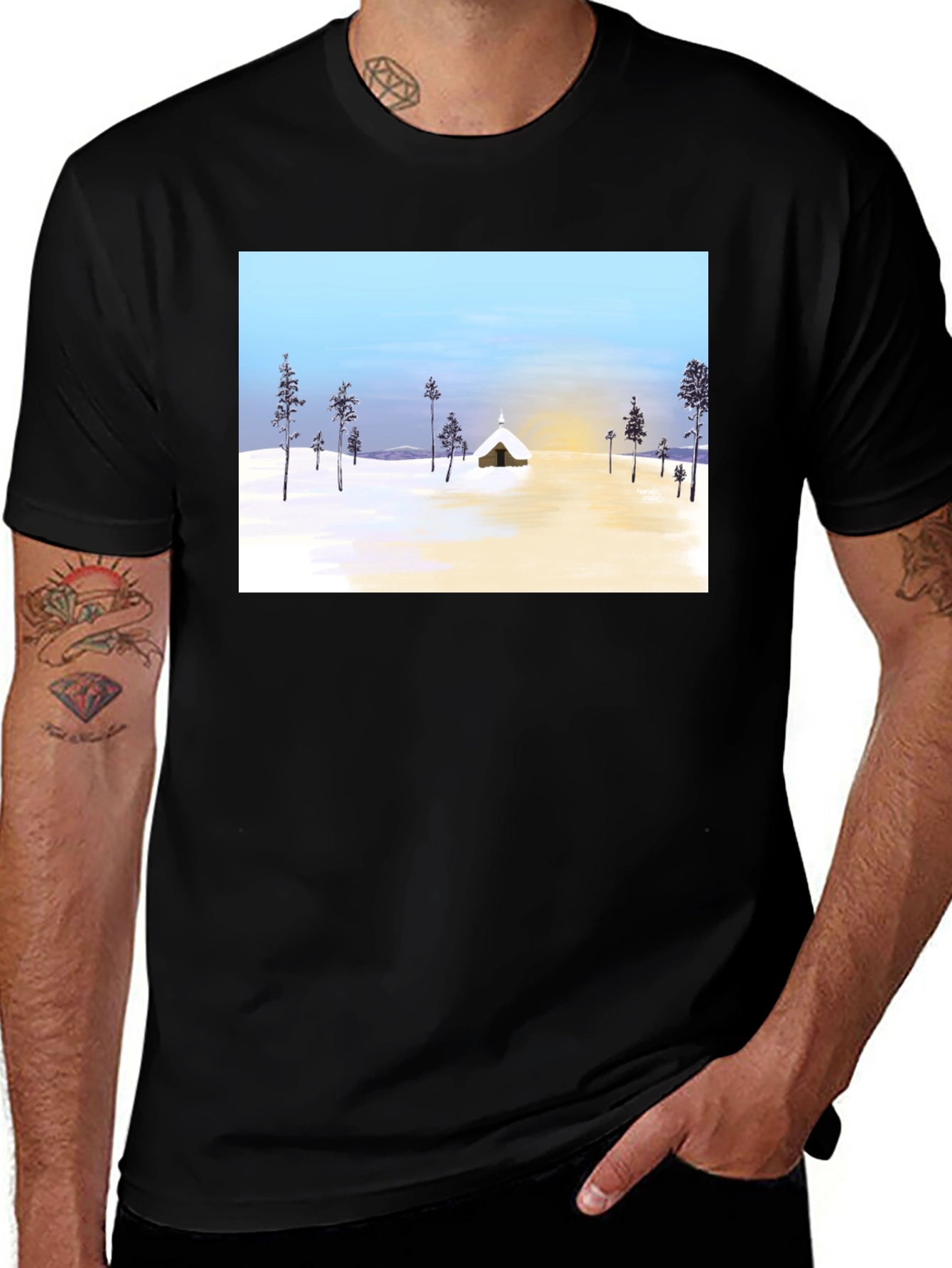 Winter Scene Graphic Tee
