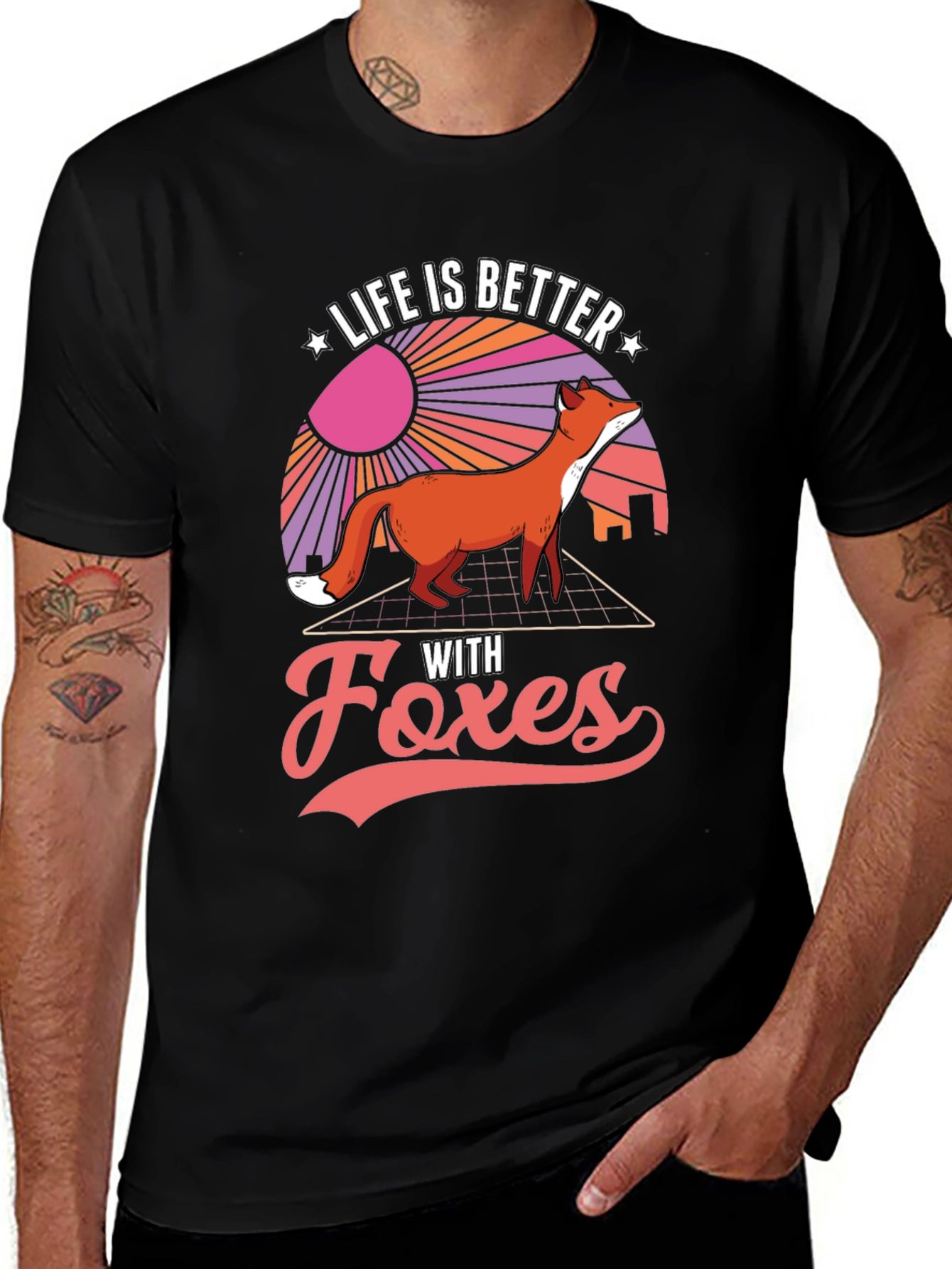 Variant 11 of Life is Better with Foxes Graphic T-Shirt