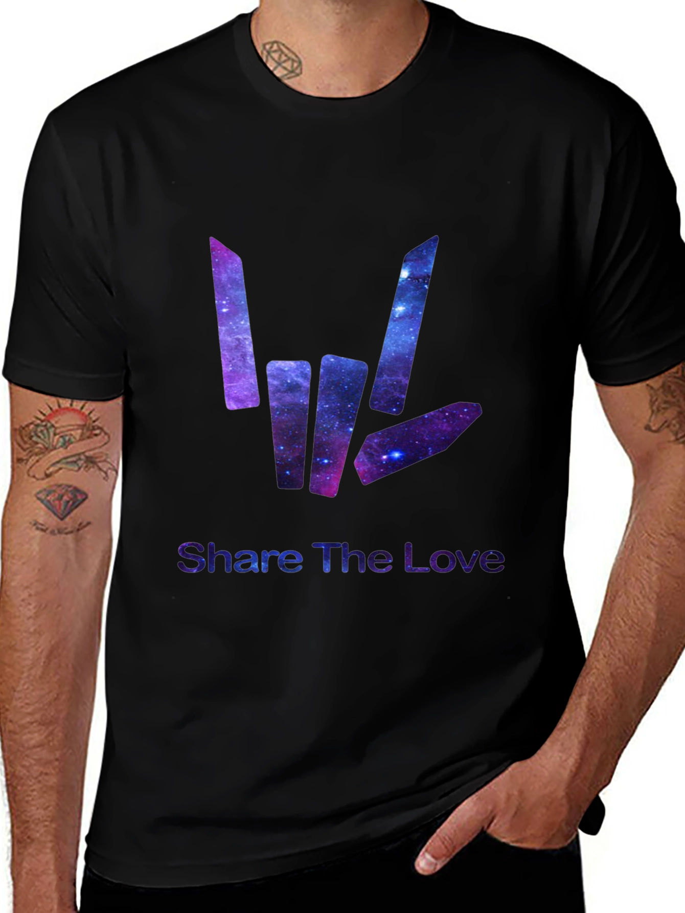 Variant 10 of Share the Love Galaxy Graphic T-Shirt