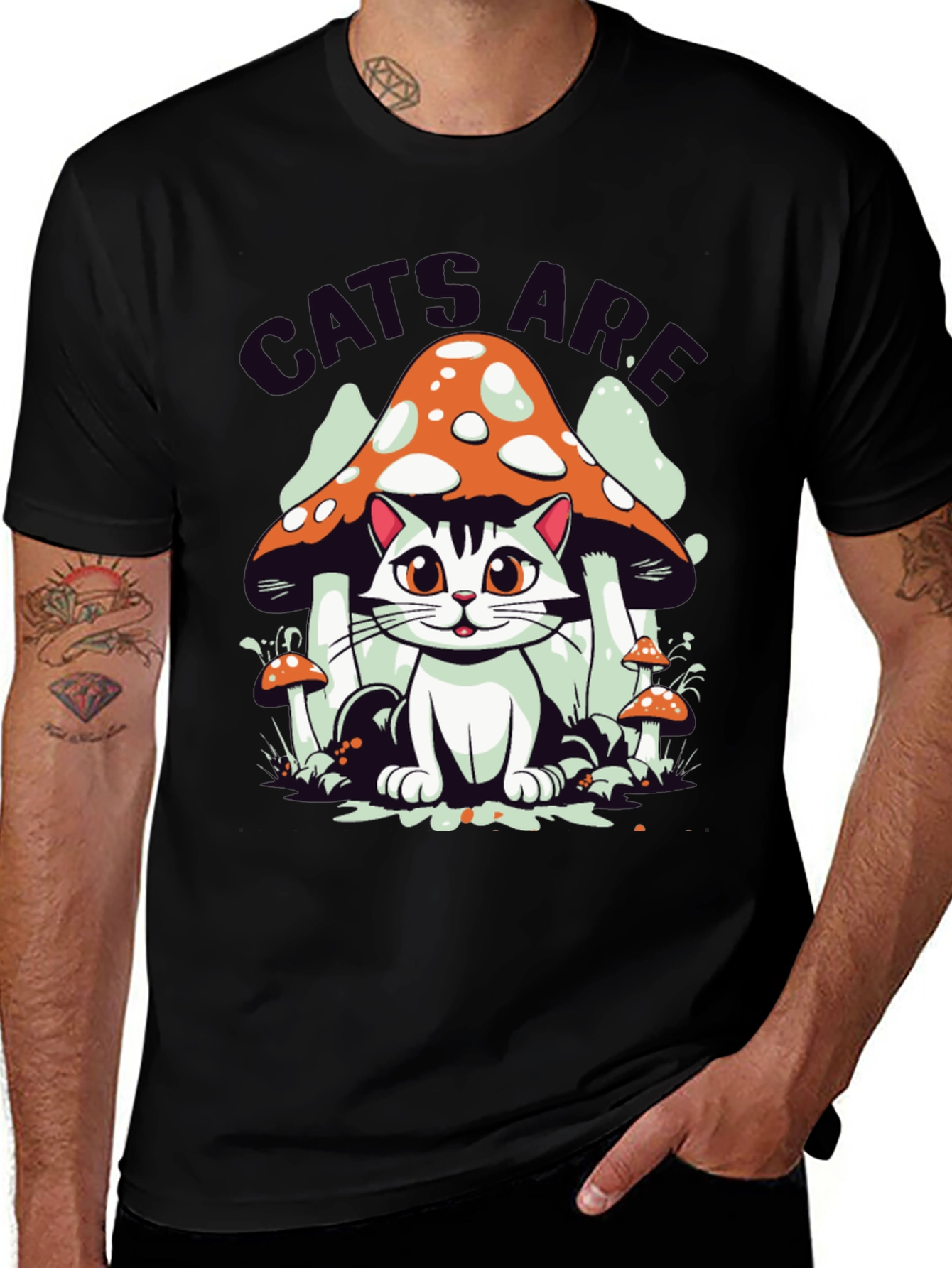 Variant 12 of Cats Are Magical Mushroom T-Shirt