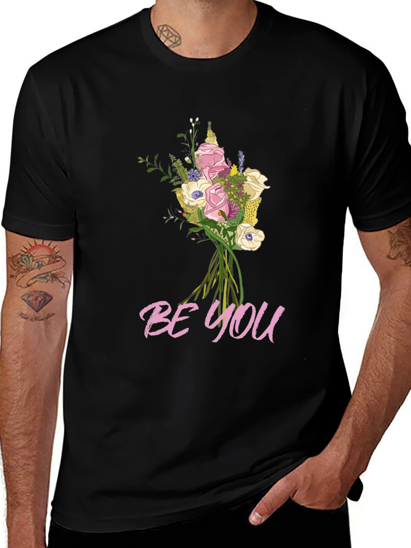 Be You Floral Graphic Tee