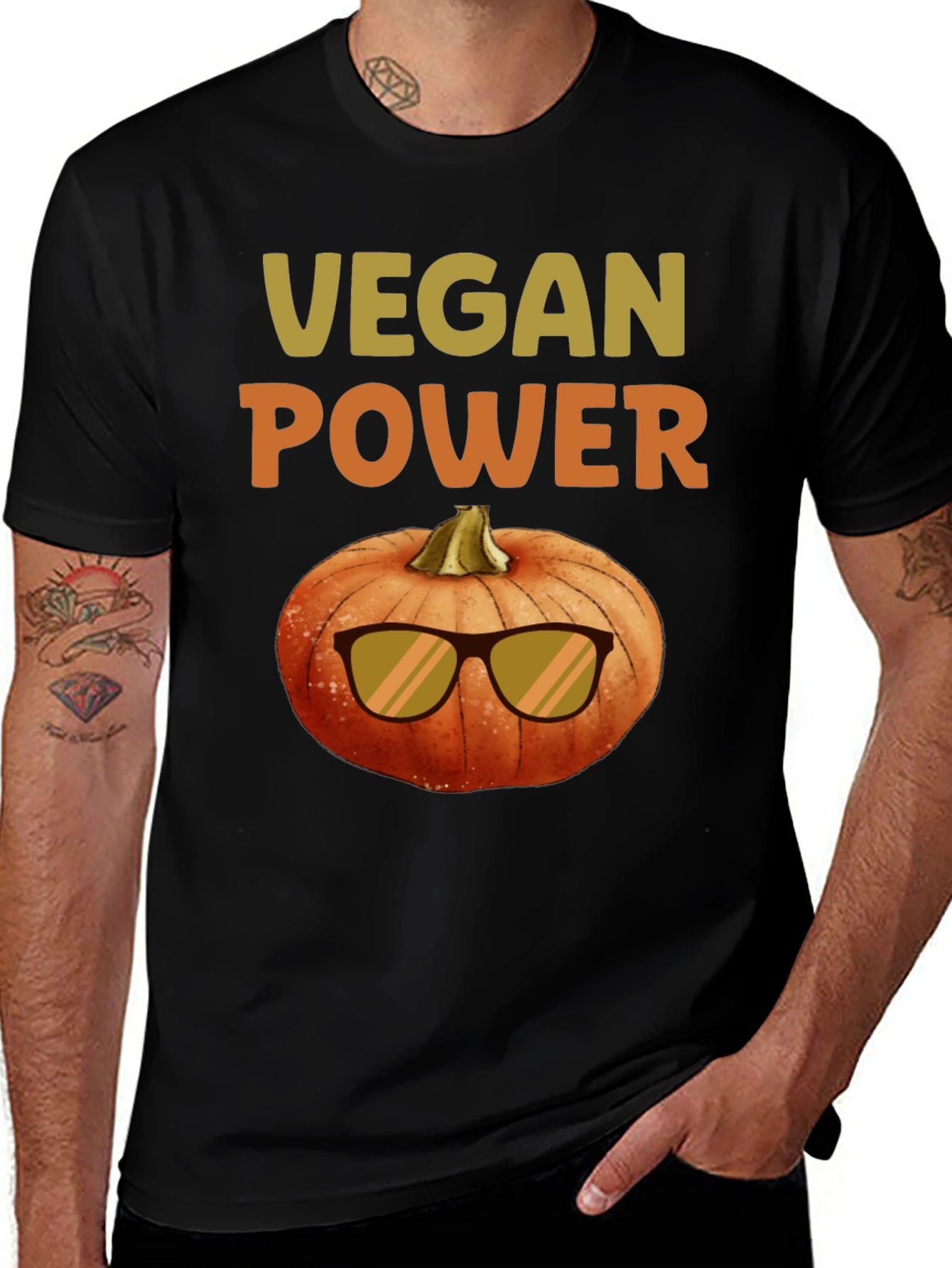 Variant 3 of Vegan Power Pumpkin T-Shirt
