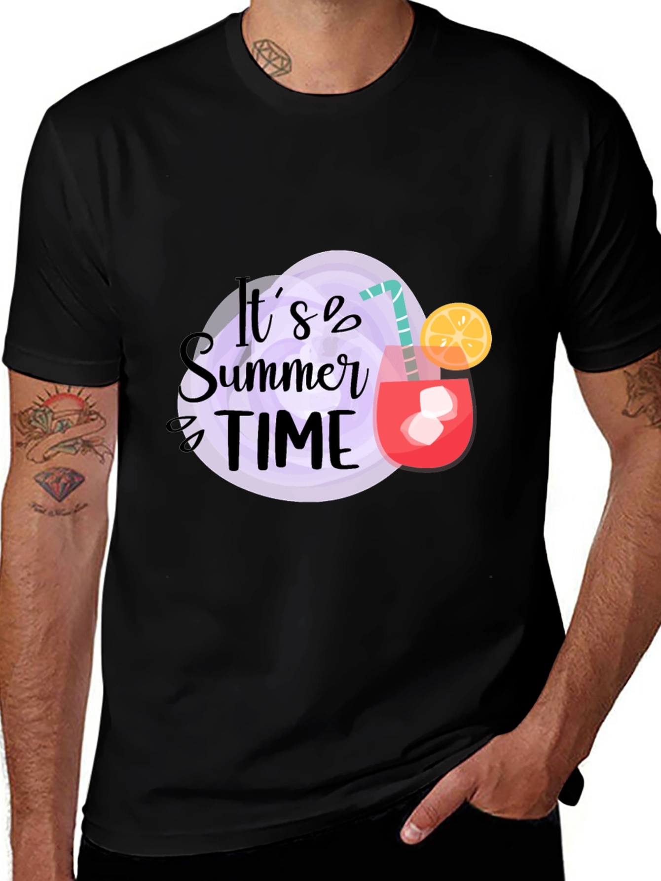 Variant 25 of It's Summer Time Black T-Shirt