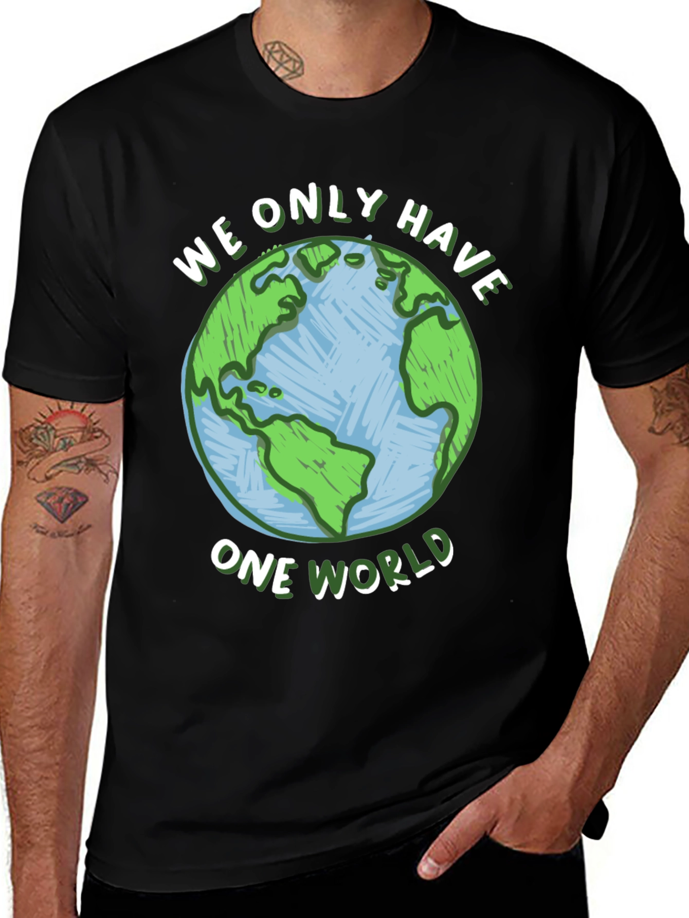 Earth Day Graphic T-Shirt - We Only Have One World