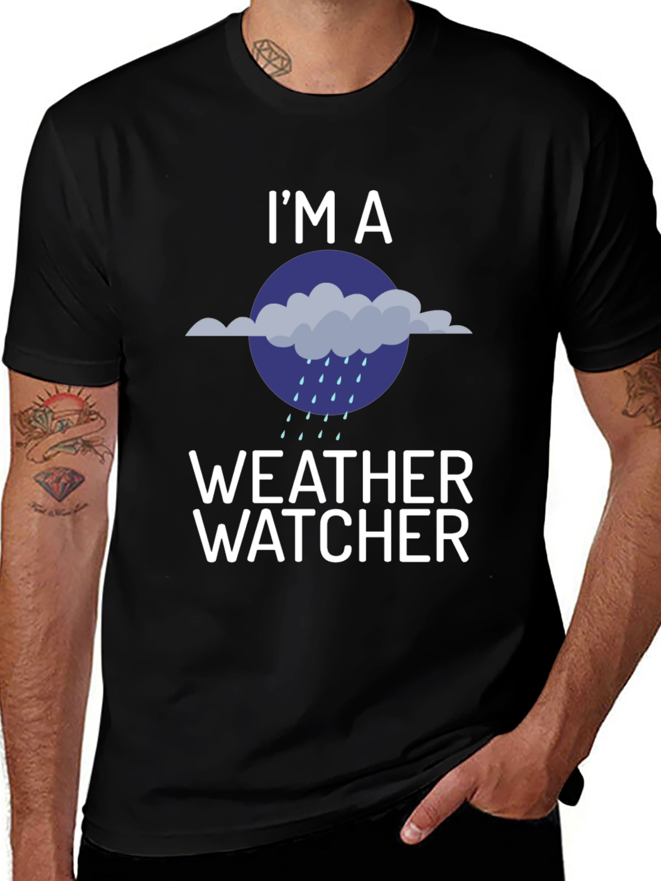 Variant 20 of Weather Watcher T-Shirt - Humorous Graphic Tee