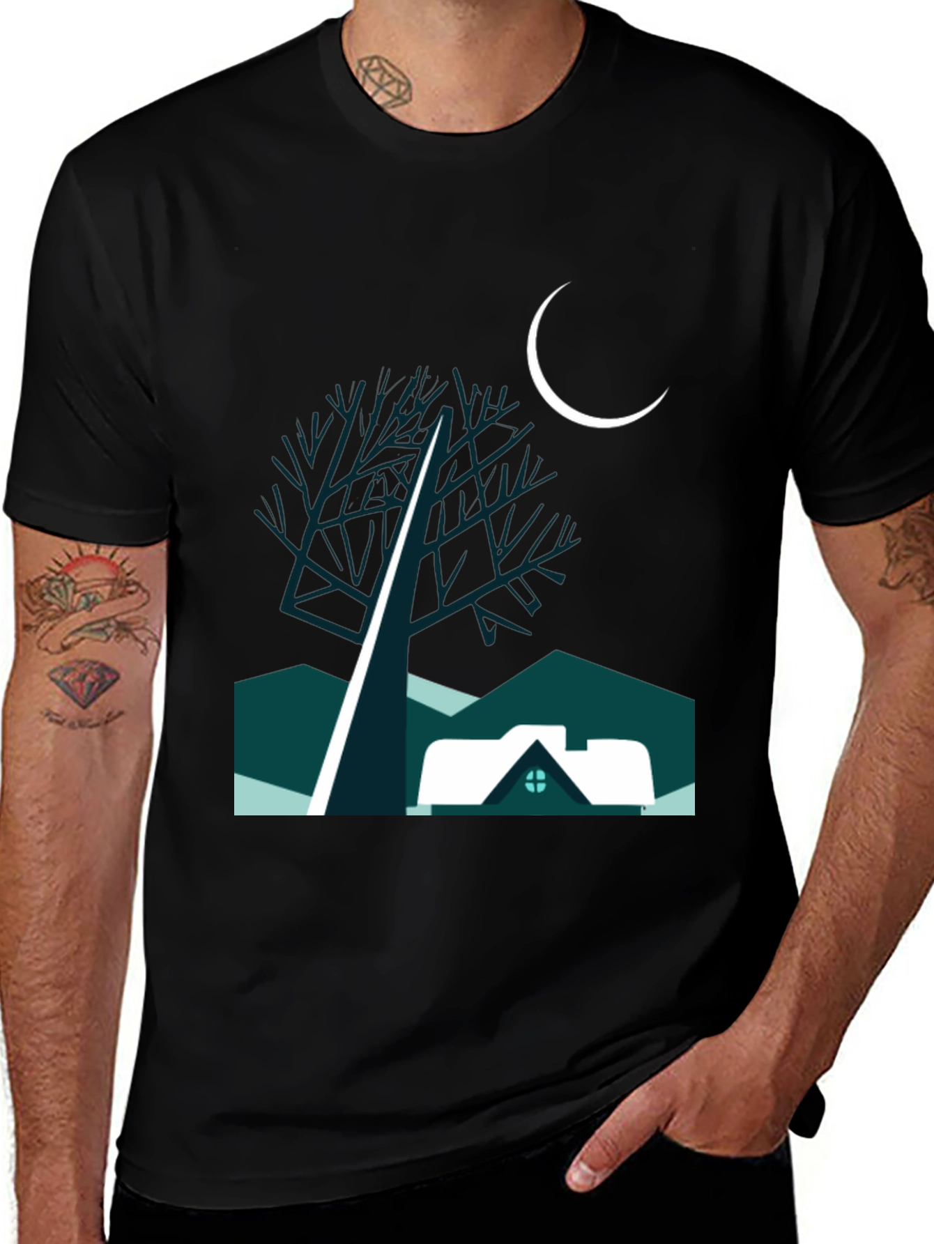 Variant 3 of Night Scene Graphic Tee