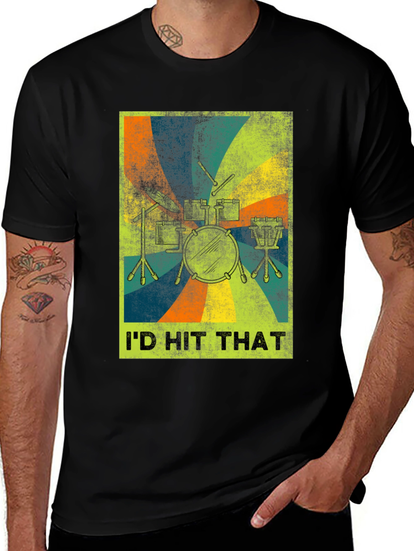 Variant 25 of I'd Hit That Drum Set Graphic Tee