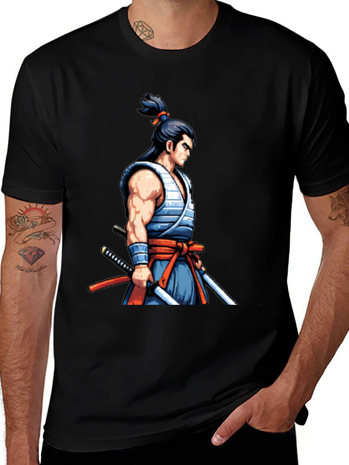 Samurai Warrior Graphic Tee - Unique Design