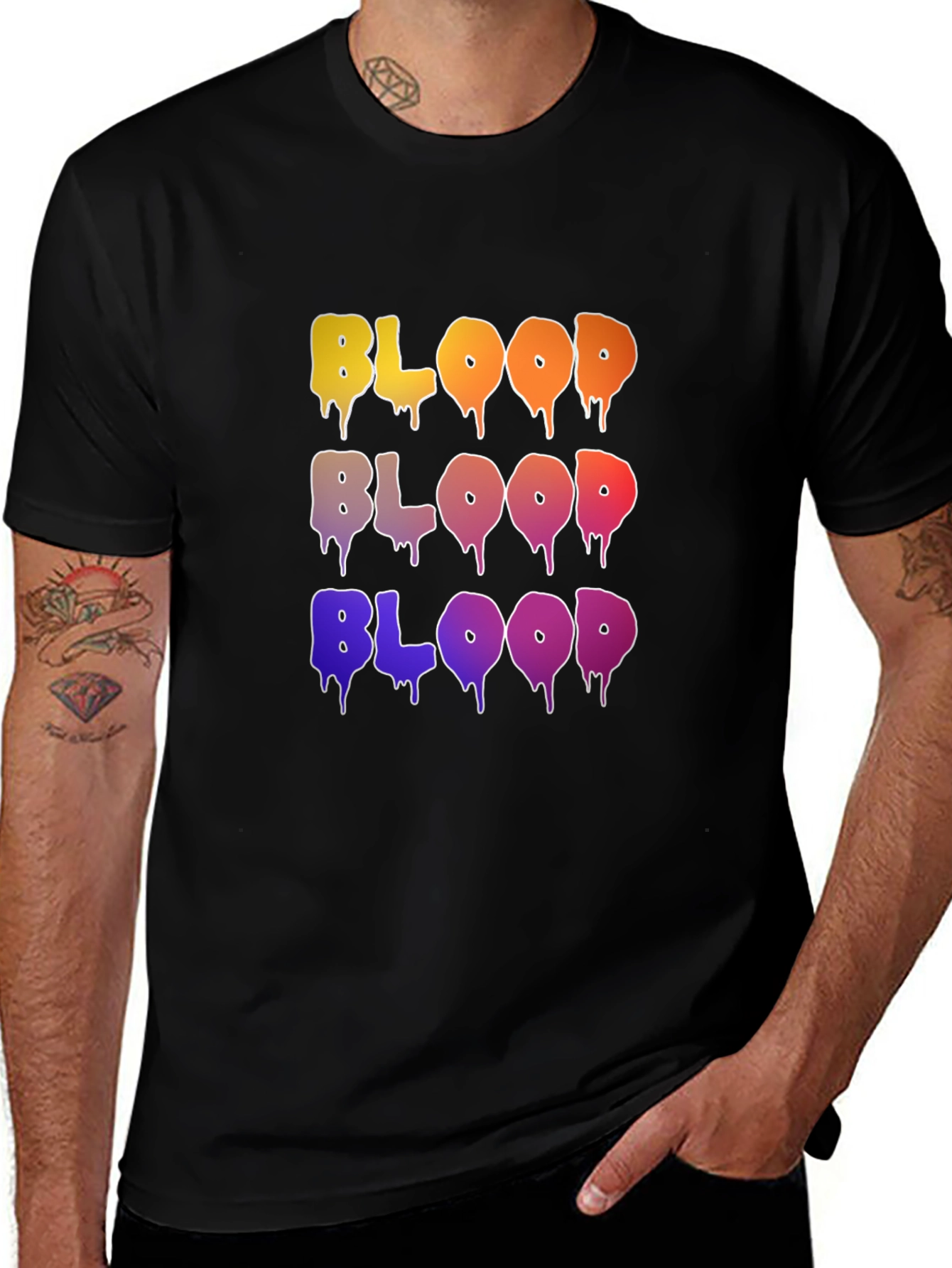 Blood Drip Graphic T-Shirt - Trendy Streetwear