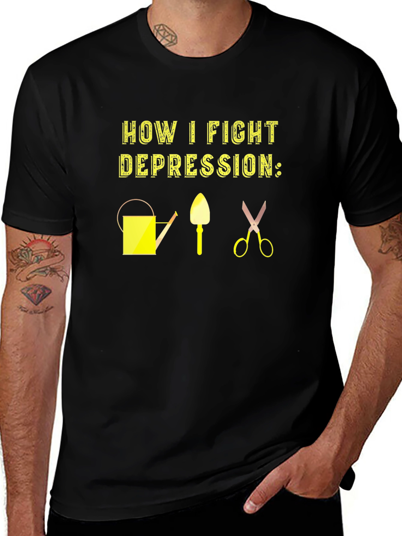 Variant 21 of Gardening Therapy T-Shirt - Fight Depression