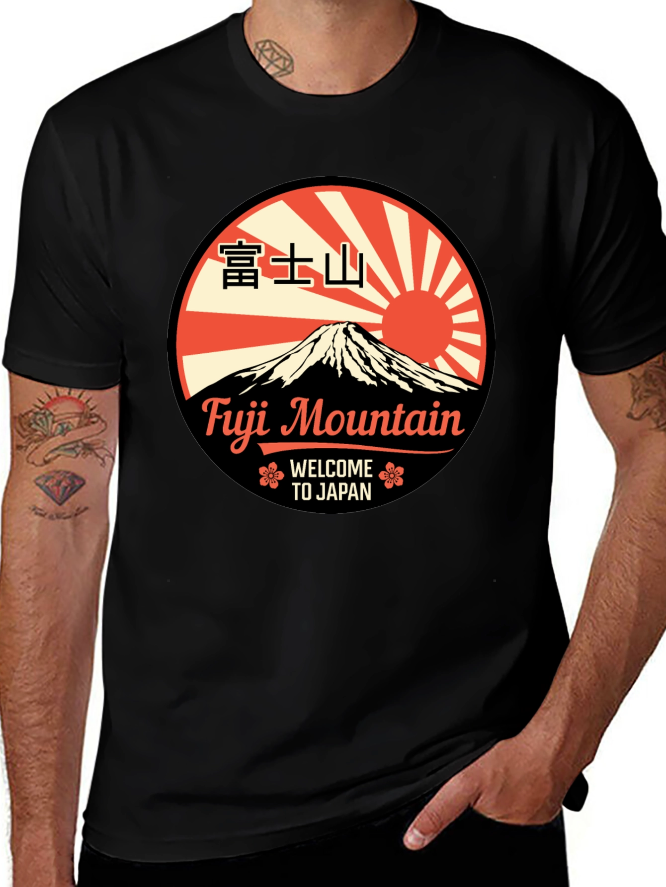 Fuji Mountain Japan Graphic T-Shirt