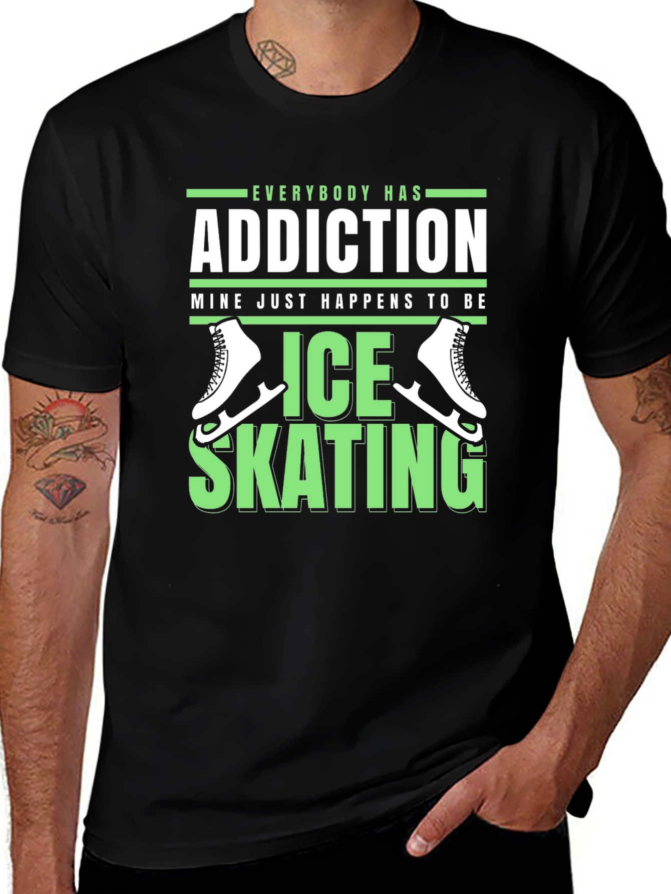 Variant 8 of Ice Skating Addiction Graphic Tee
